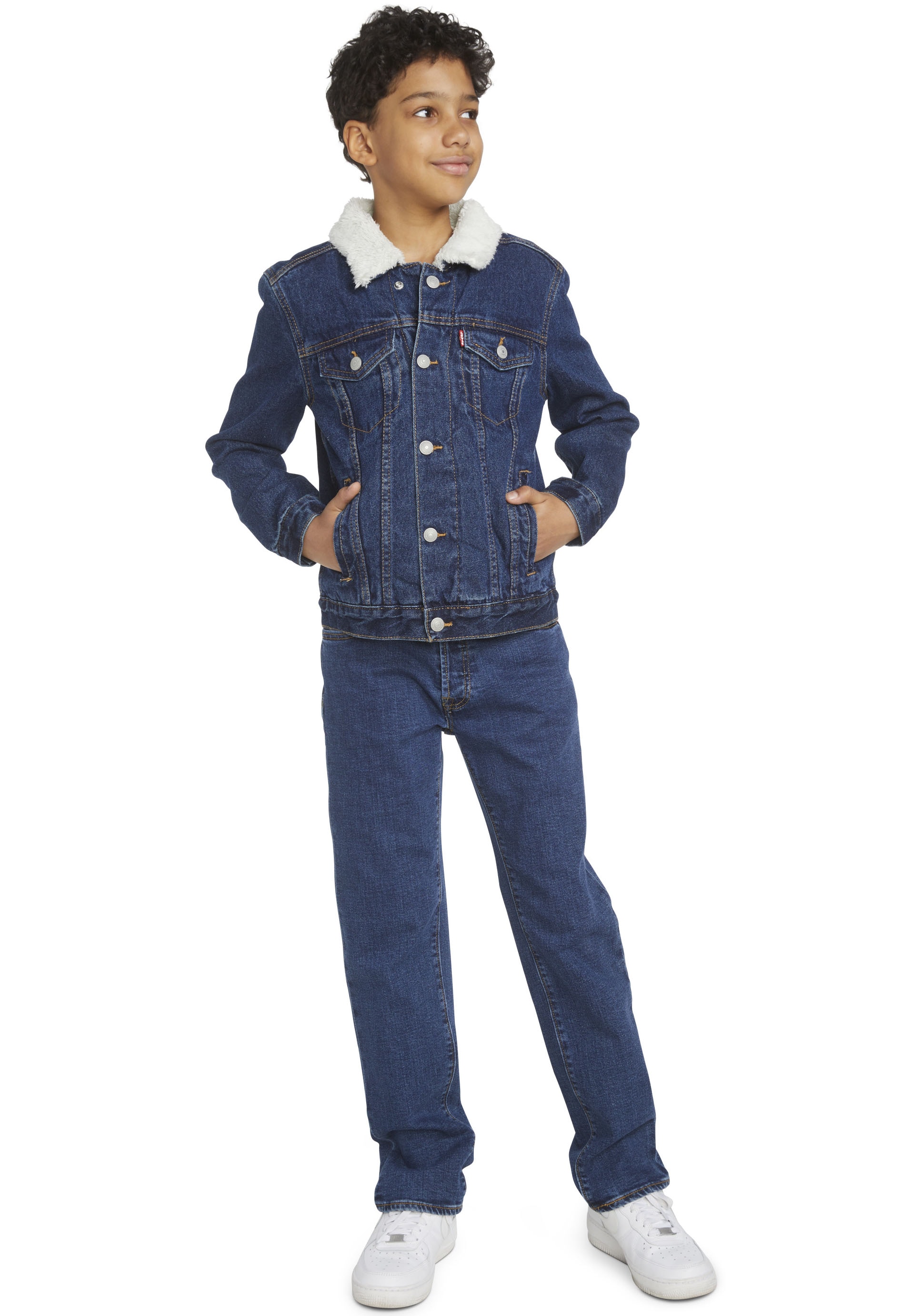 Levi's® Kids Jeansjacke »LVN SHERPA TRUCKER«, ohne Kapuze, for BOYS