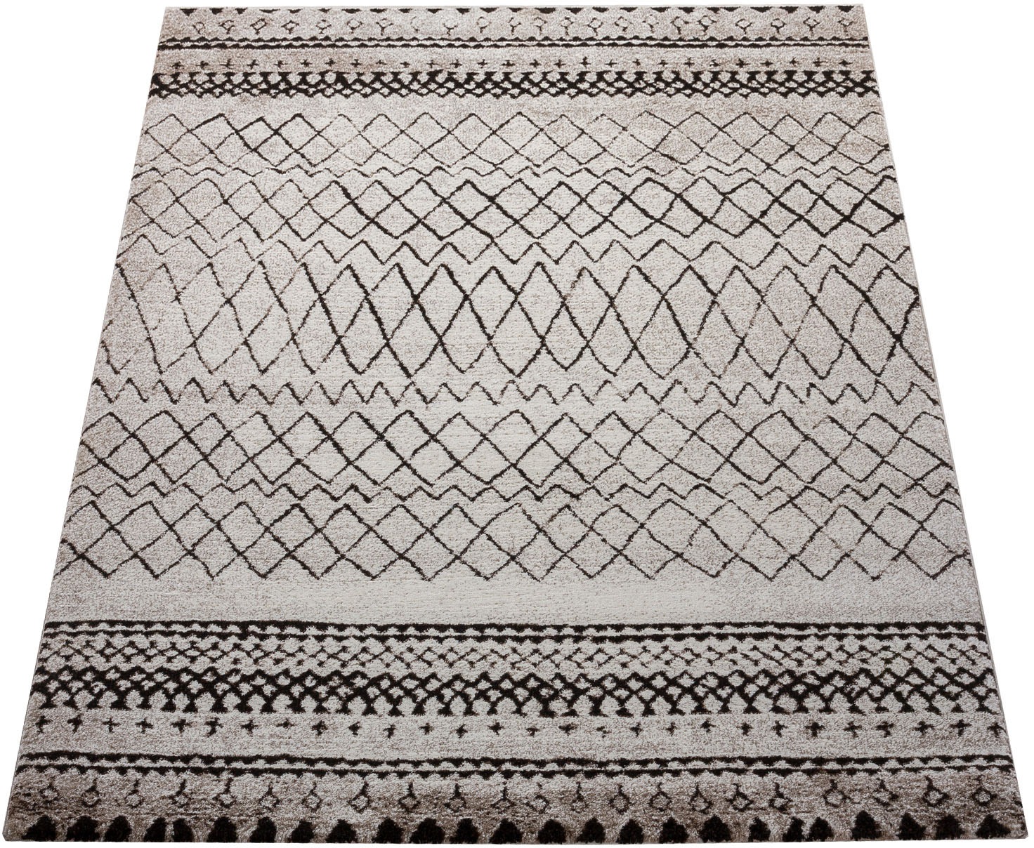 Image of Paco Home Teppich »Nomaden 835«, rechteckig, 13 mm Höhe, Kurzflor, Gabbeh Design, Rauten Muster, ideal im Wohnzimmer & Schlafzimmer bei Ackermann Versand Schweiz