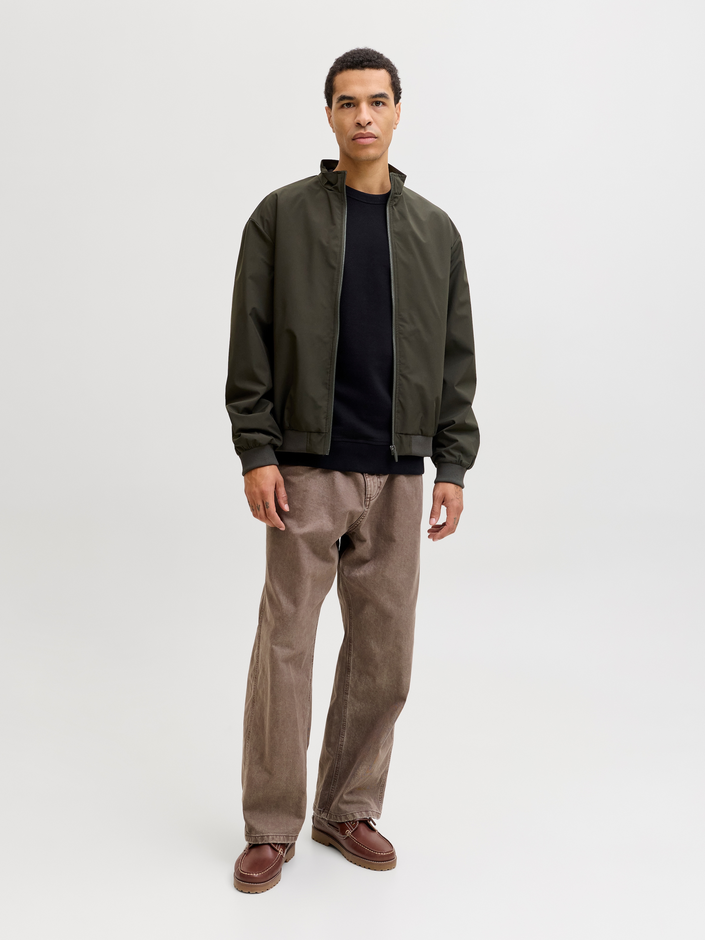 Jack & Jones Veste bomber »JJECHARGE STAND COLLAR BOMBER NOOS« mit Stehkragen