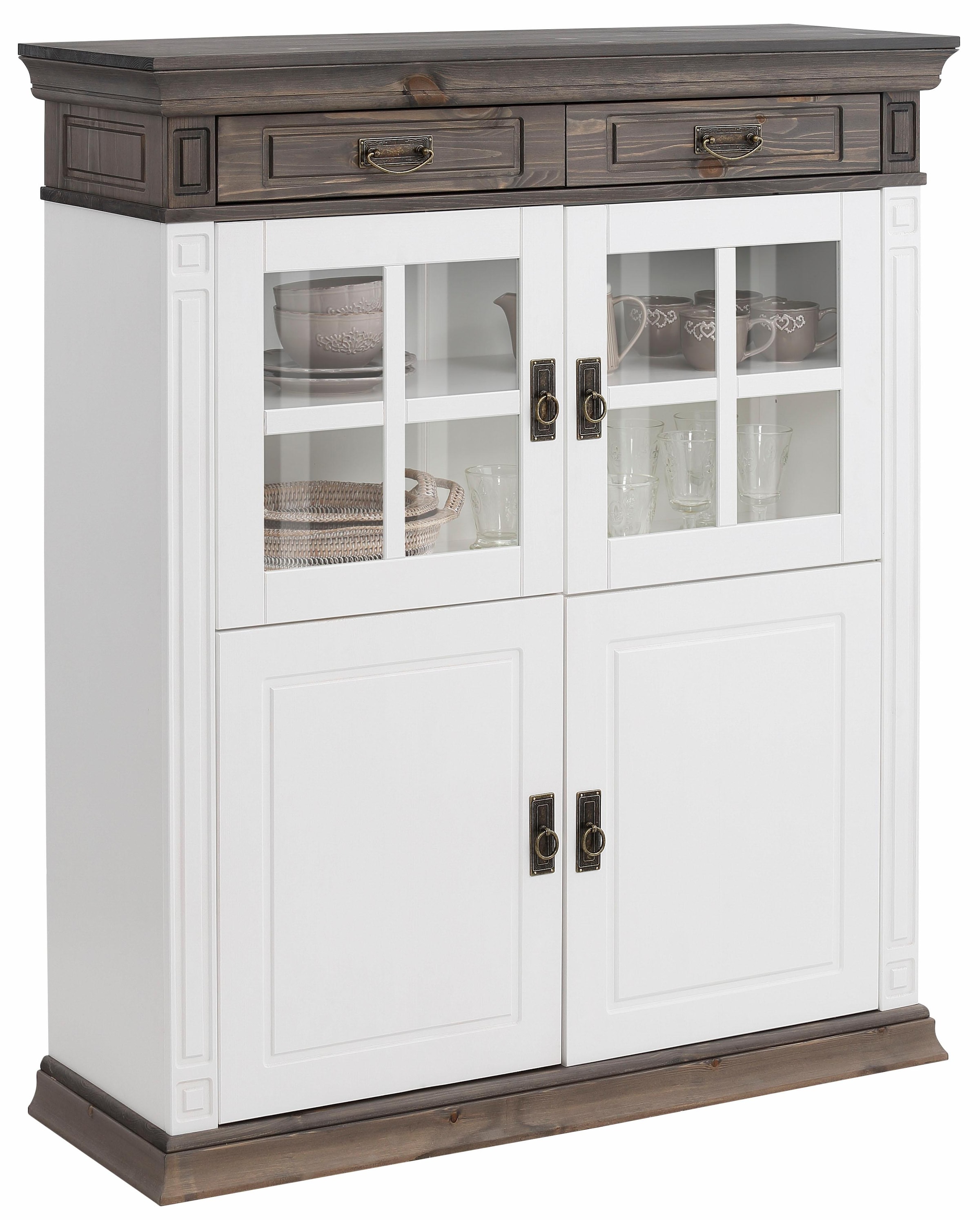 Home affaire Highboard »Vinales«, Vitrine, Breite 112 cm