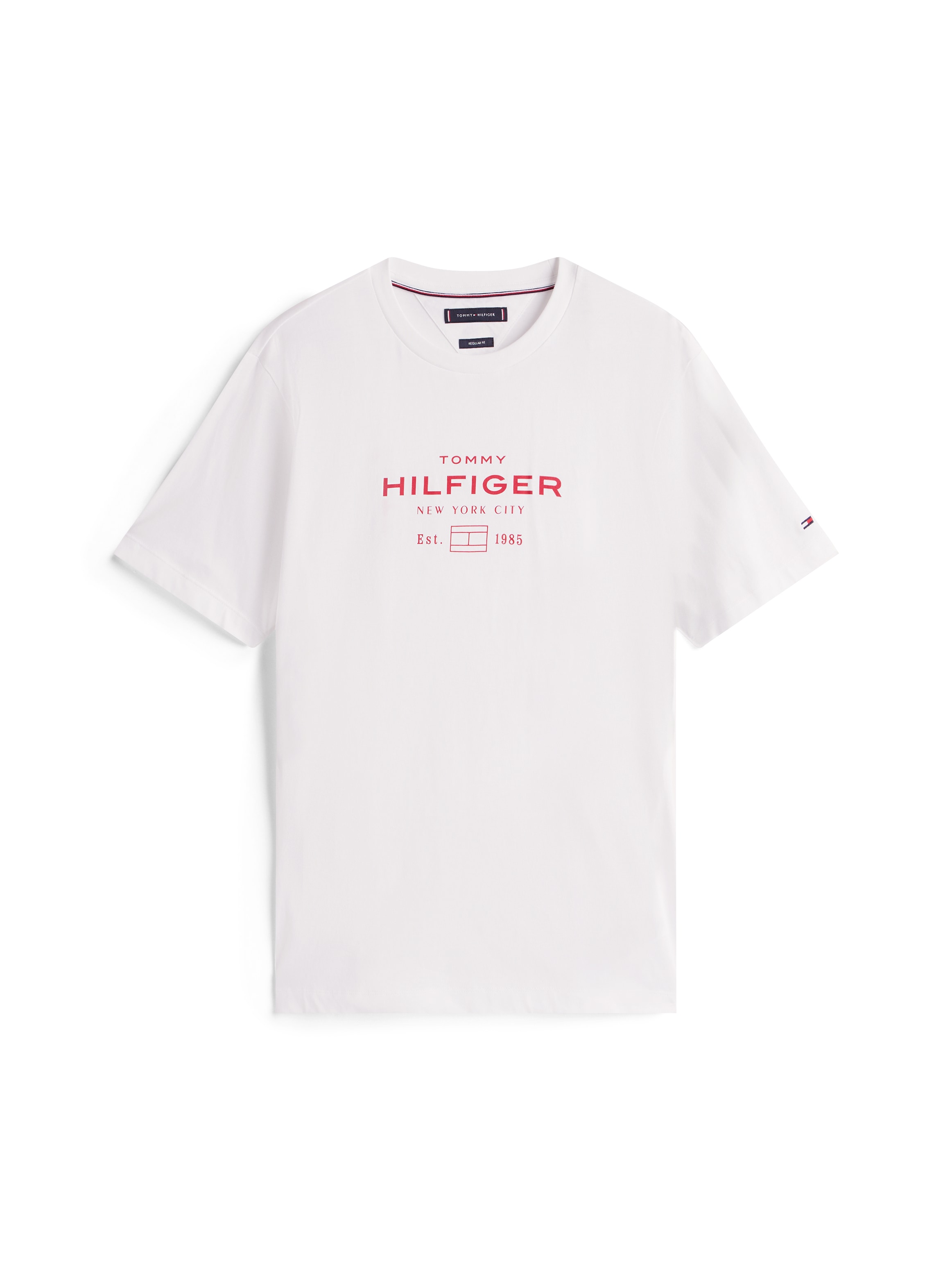 Tommy Hilfiger T-Shirt »HILFIGER STACK GRAPHIC TEE« Regular fit mit Rundhalsausschnitt