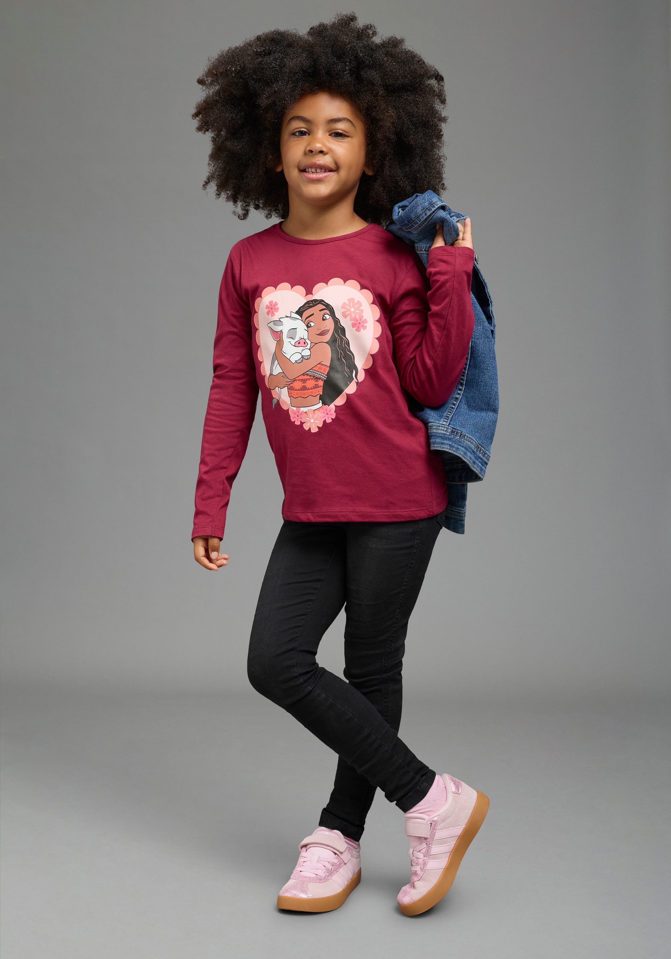 KIDSWORLD T-shirt à manches longues »VIANA Shirt, Disney« manches longues, coupe basique longueur hanches, motif imprimé