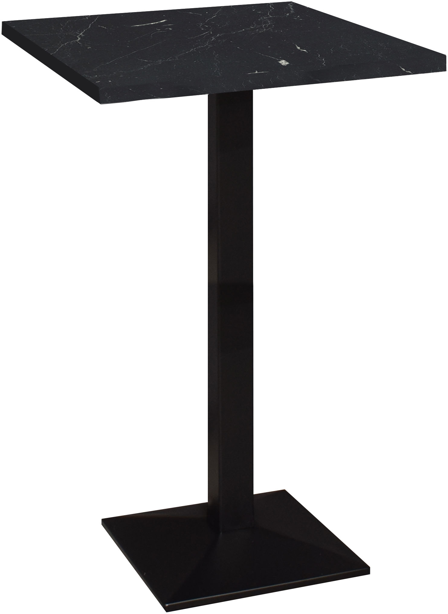 Image of Mäusbacher "Big Bistro Metall" Quadrat-Säulengestell, eckige Platte BHT 70x105x70 cm