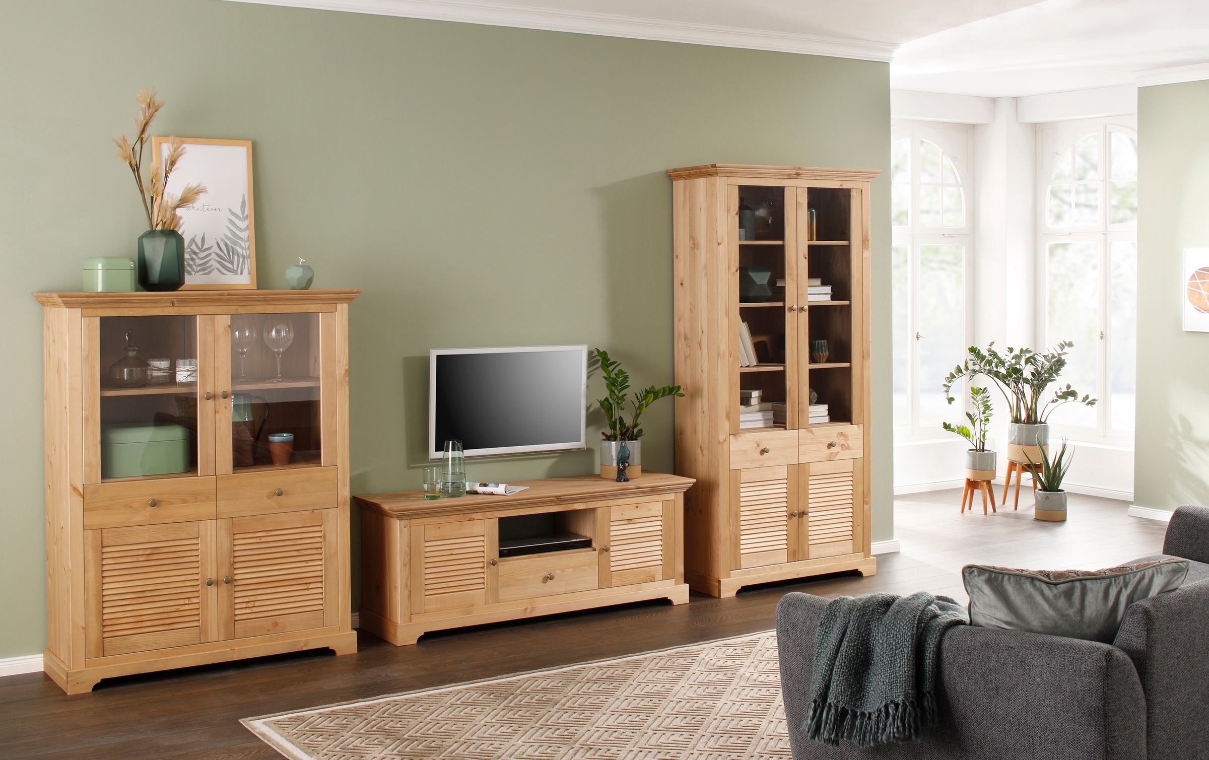 Home affaire Garderobenpaneel »Ayanna«, Breite 84 cm, mit 4 Doppelhaken, aus massiver Kiefer, FSC®