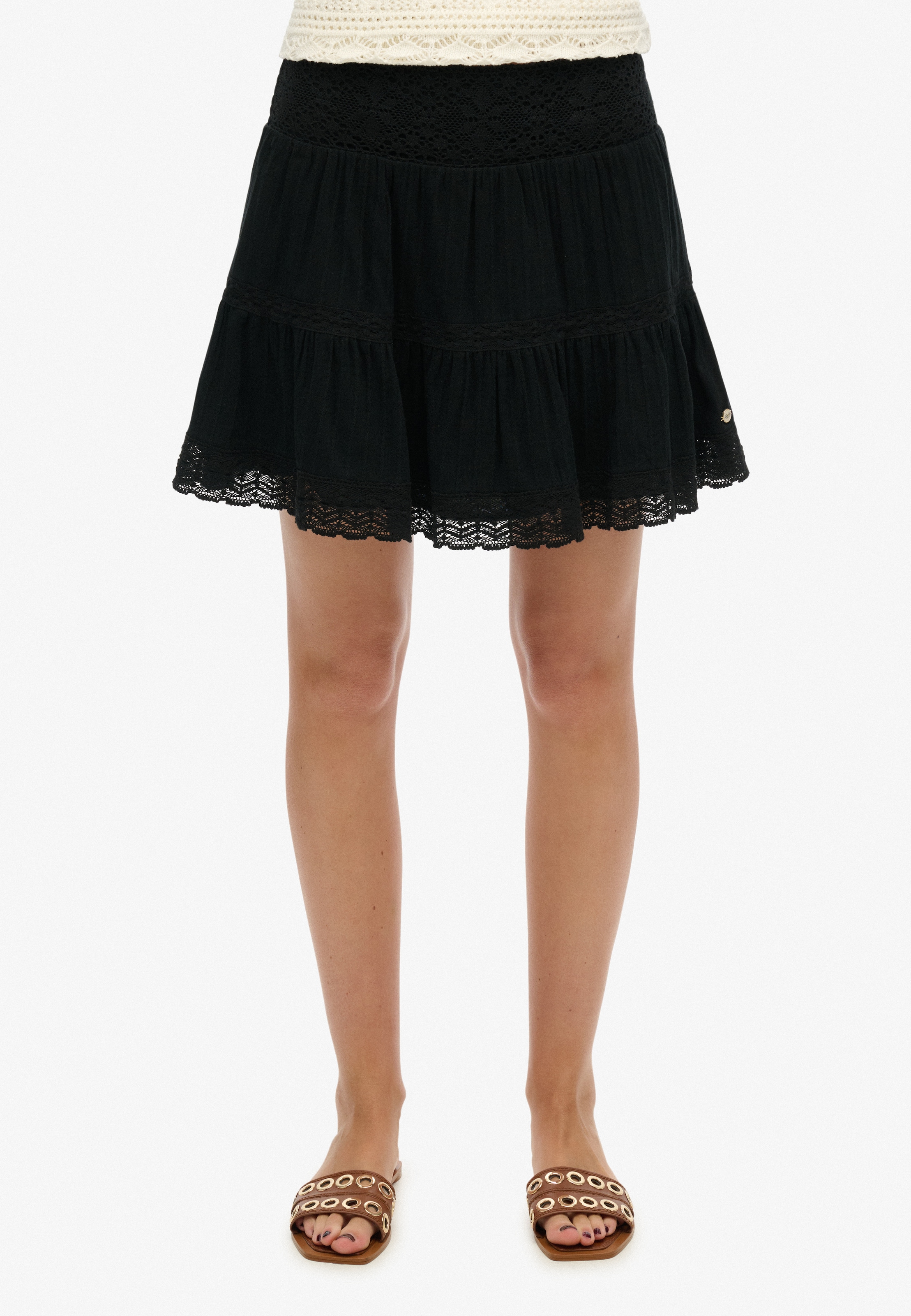 Superdry Minirock »IBIZA LACE MIX MINI SKIRT«