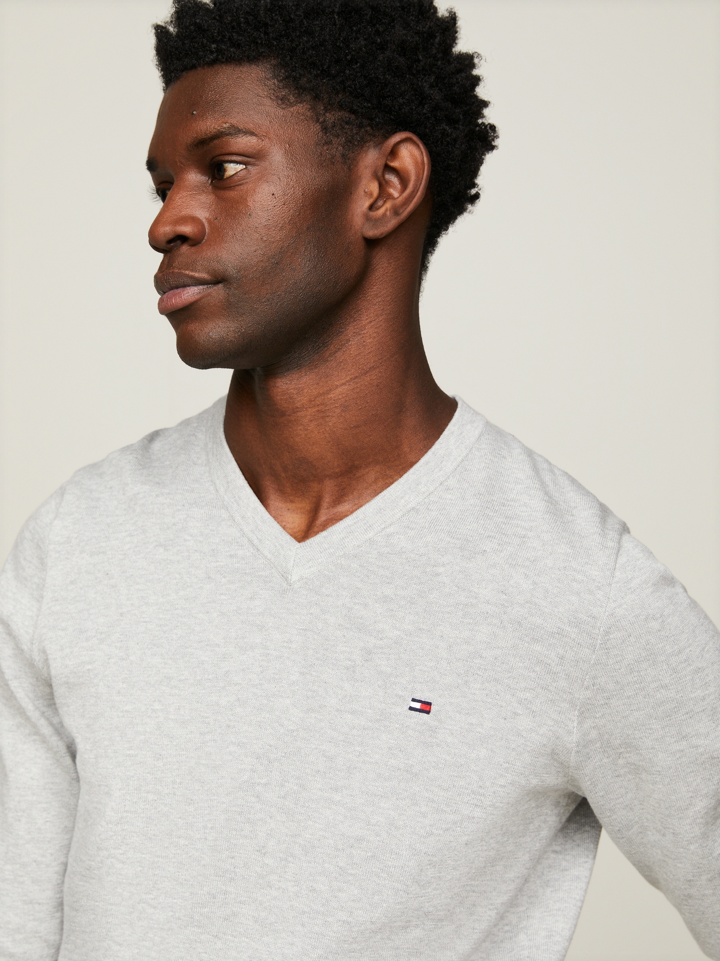 Tommy Hilfiger V-Ausschnitt-Pullover »CLASSIC COTTON V NECK«