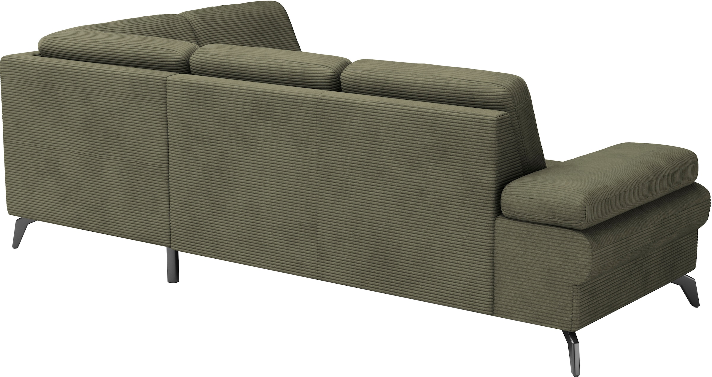 sit&more Ecksofa »Morris Jubi L-Form«, inkl. Armteilfunktion und 1 Zierkissen, wahlweise mit Bettfunktion