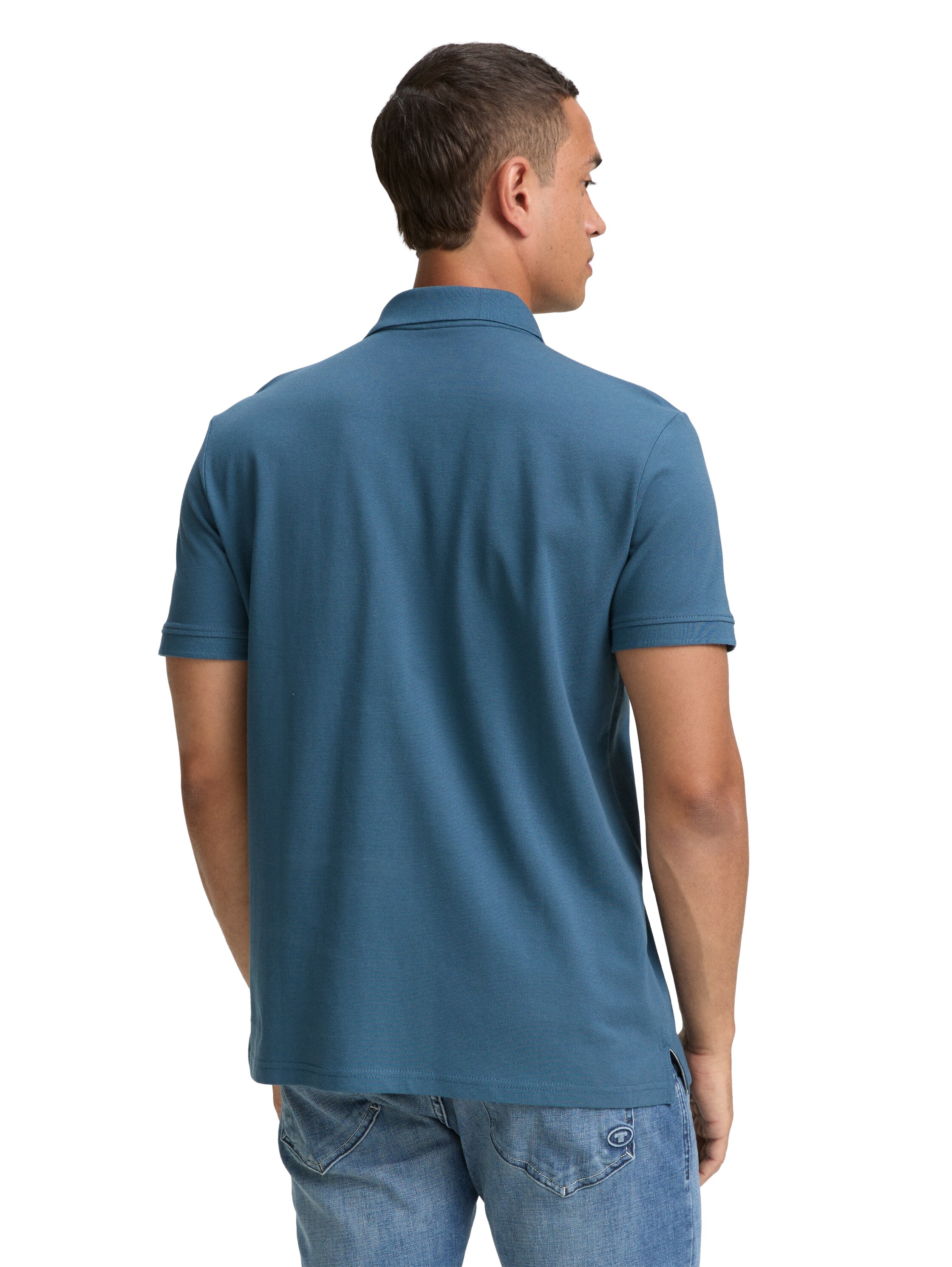 TOM TAILOR Poloshirt, mit farblich hervorgehobener Knopfleiste