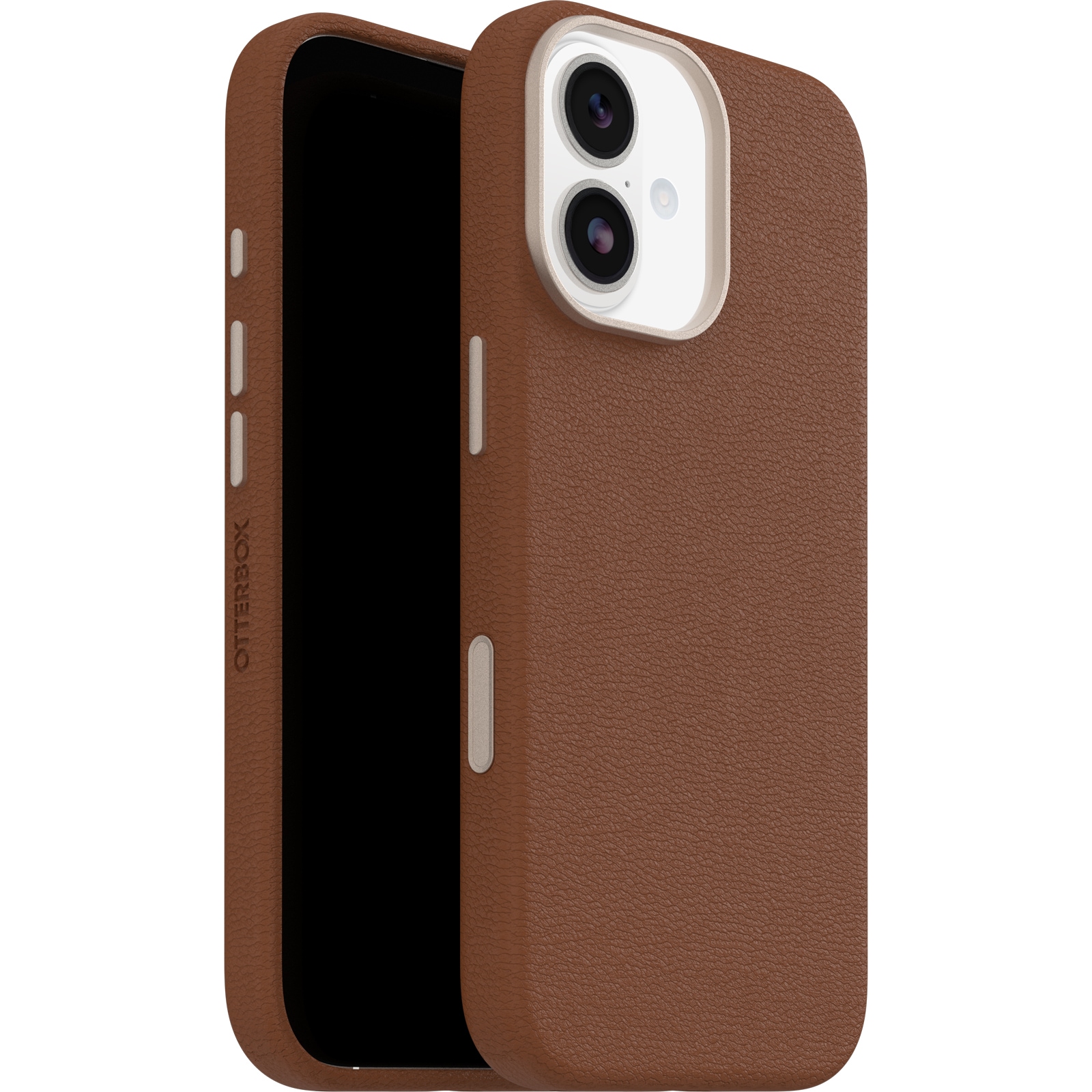 Otterbox Handyhülle »Symmetry Series Cactus Leather mit MagSafe für Apple iPhone 17« Apple iPhone 17 Backcover, Schutzhülle, Handyschutzhülle, Case, Schutzcase, stossfest