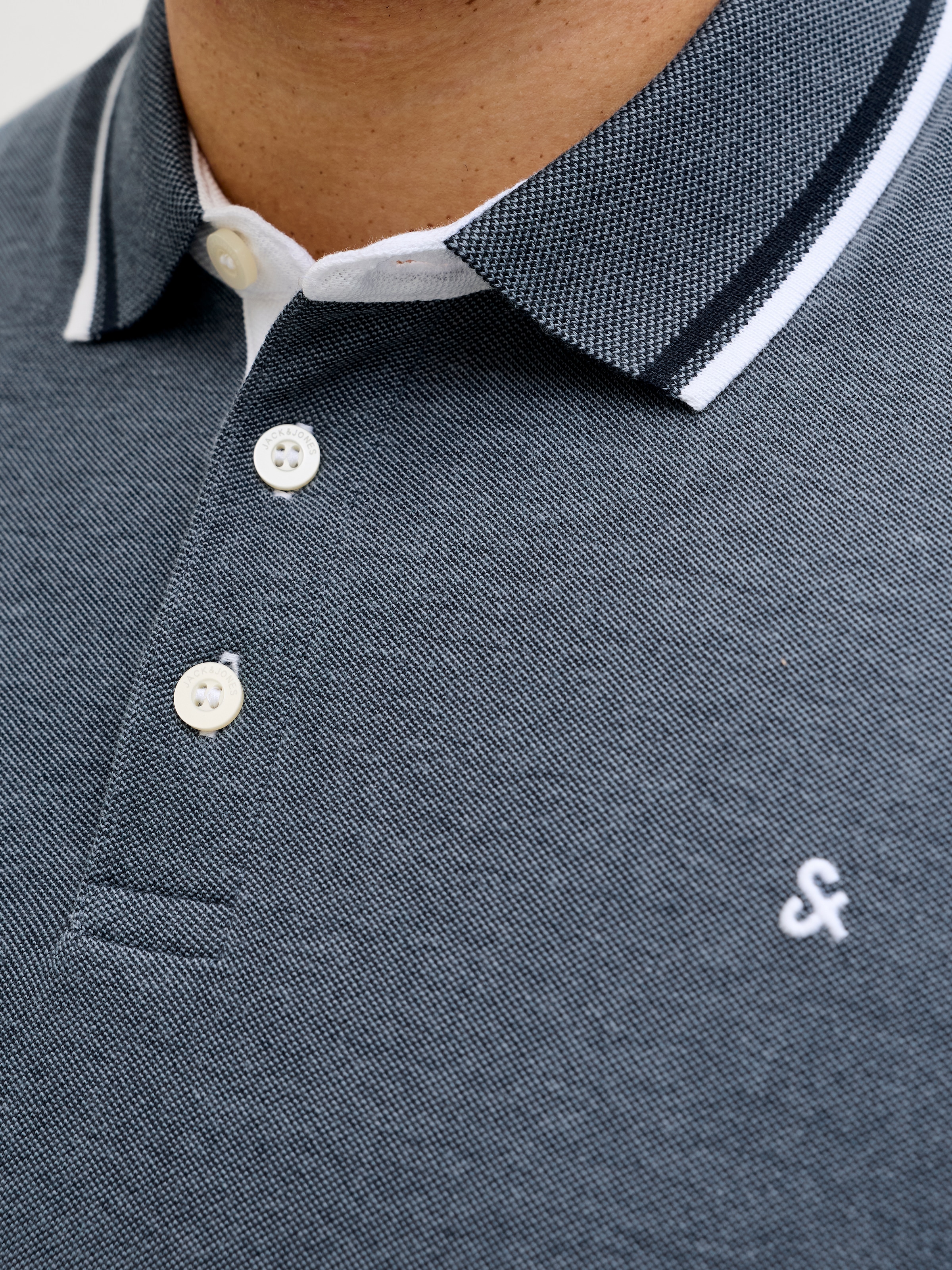 Jack & Jones PlusSize »JJEPAULOS POLO SS NOOS PLS« coton, coupe régulière