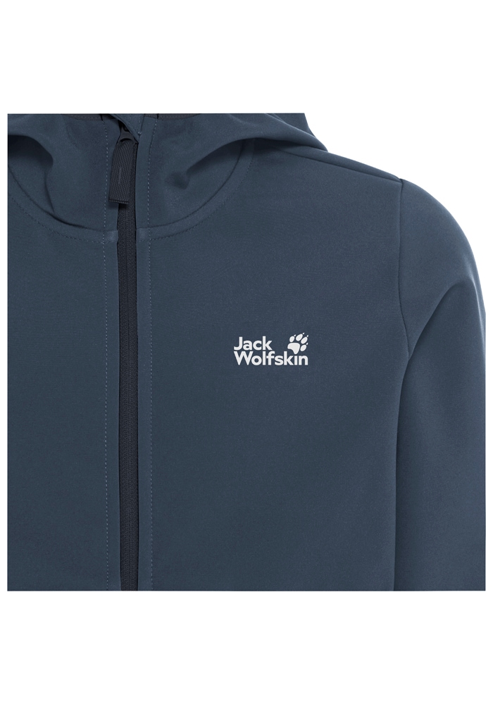 Jack Wolfskin Veste softshell »FOURWINDS JACKET KIDS« mit Kapuze