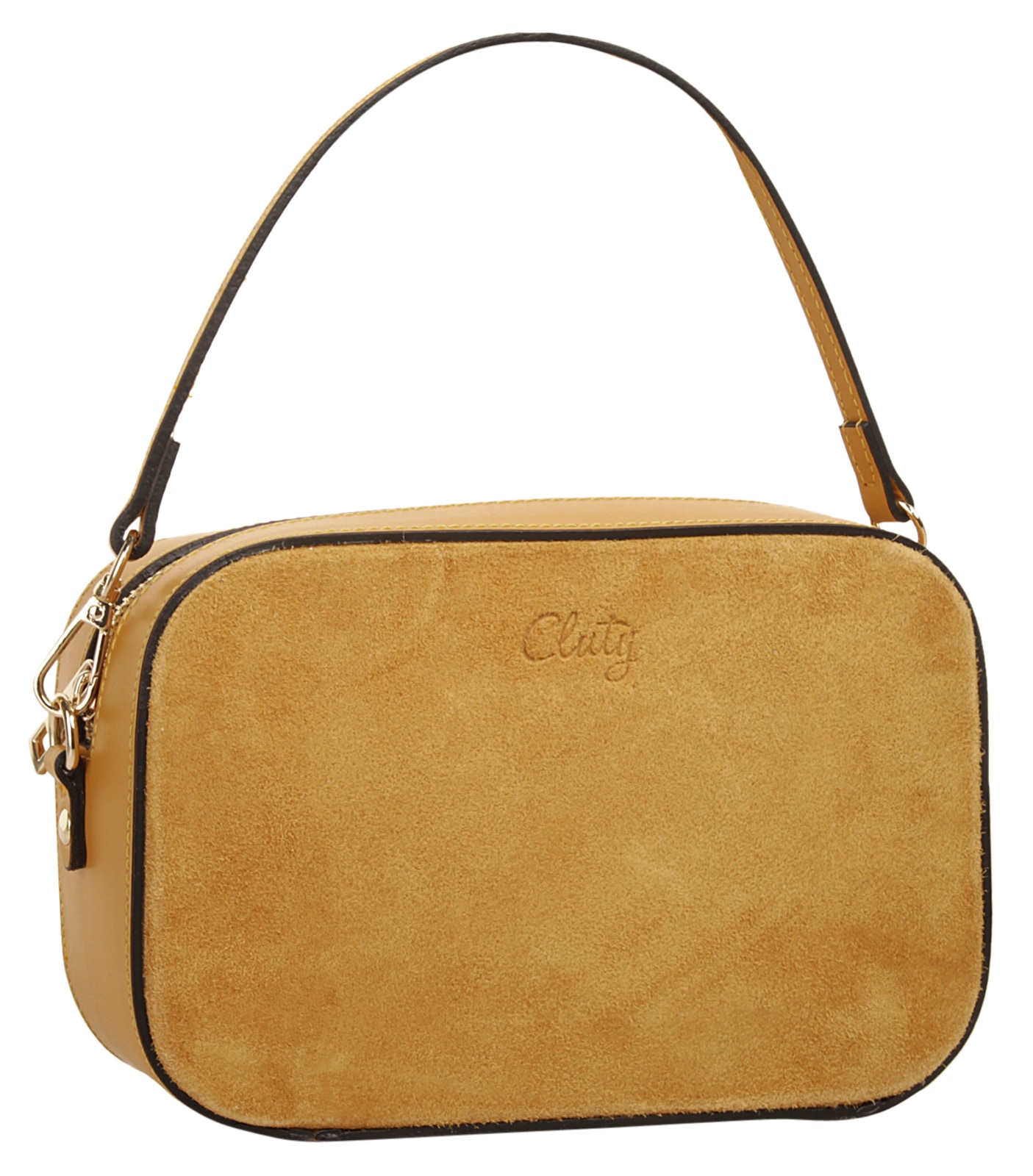 Cluty Umhängetasche echt Leder, Made in Italy