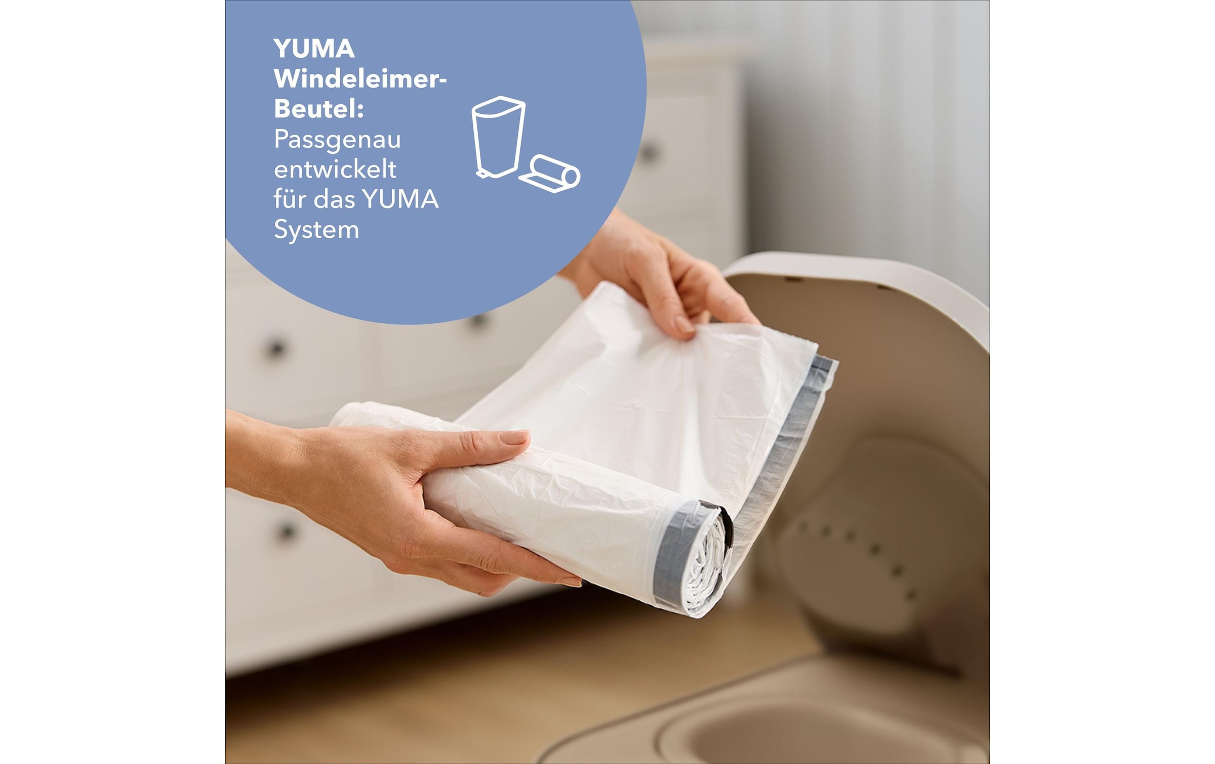 Rotho Babydesign Seau à couches »Yuma Farmtiere 35 l«