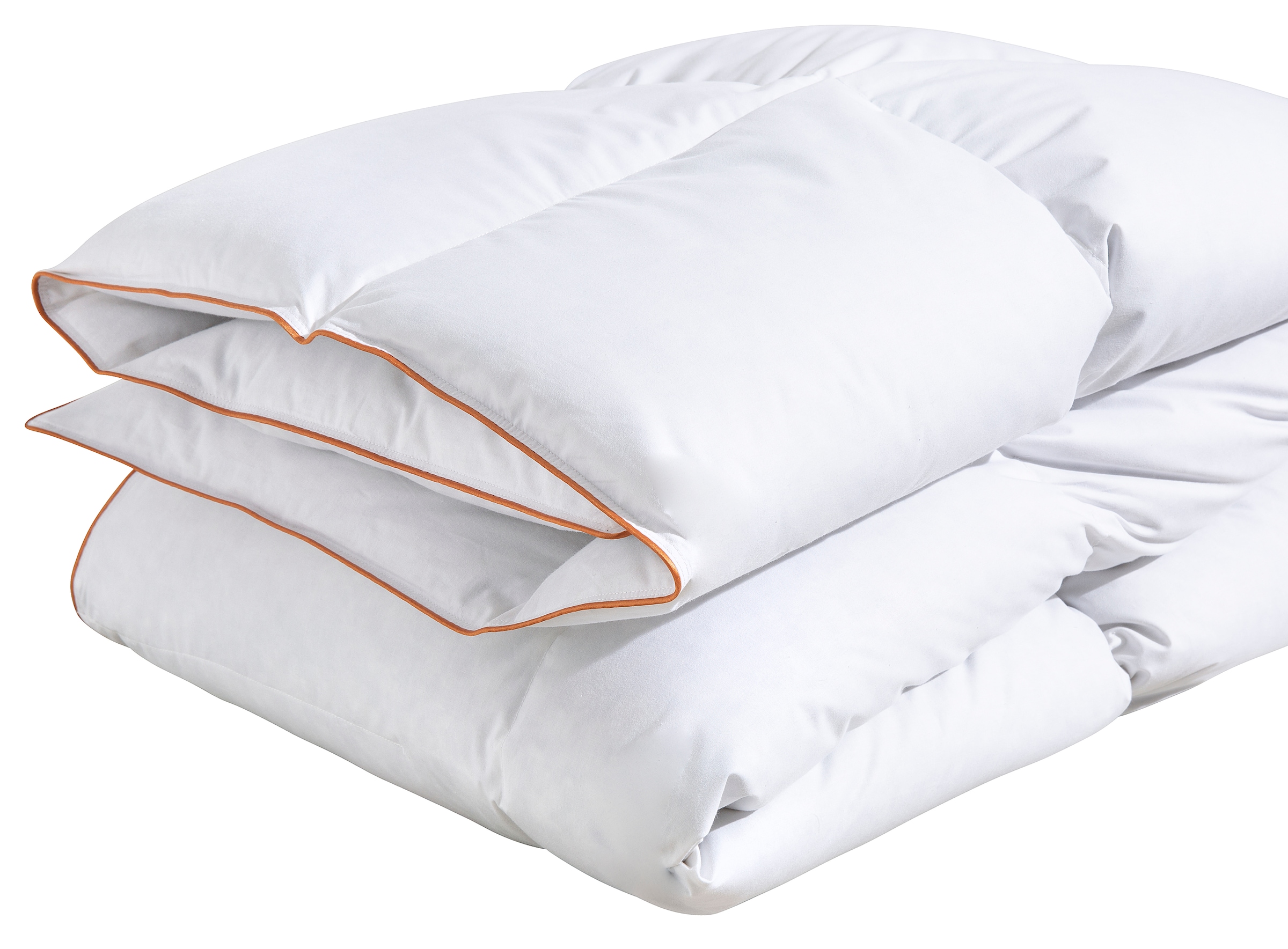 RIBECO Daunenbettdecke + Kopfkissen »Richard, Bettwaren-Set in 135x200 oder 155x220 cm, Sommer oder Winter«, (Spar-Set), Seit 105 Jahren überzeugt RIBECO durch Qualität