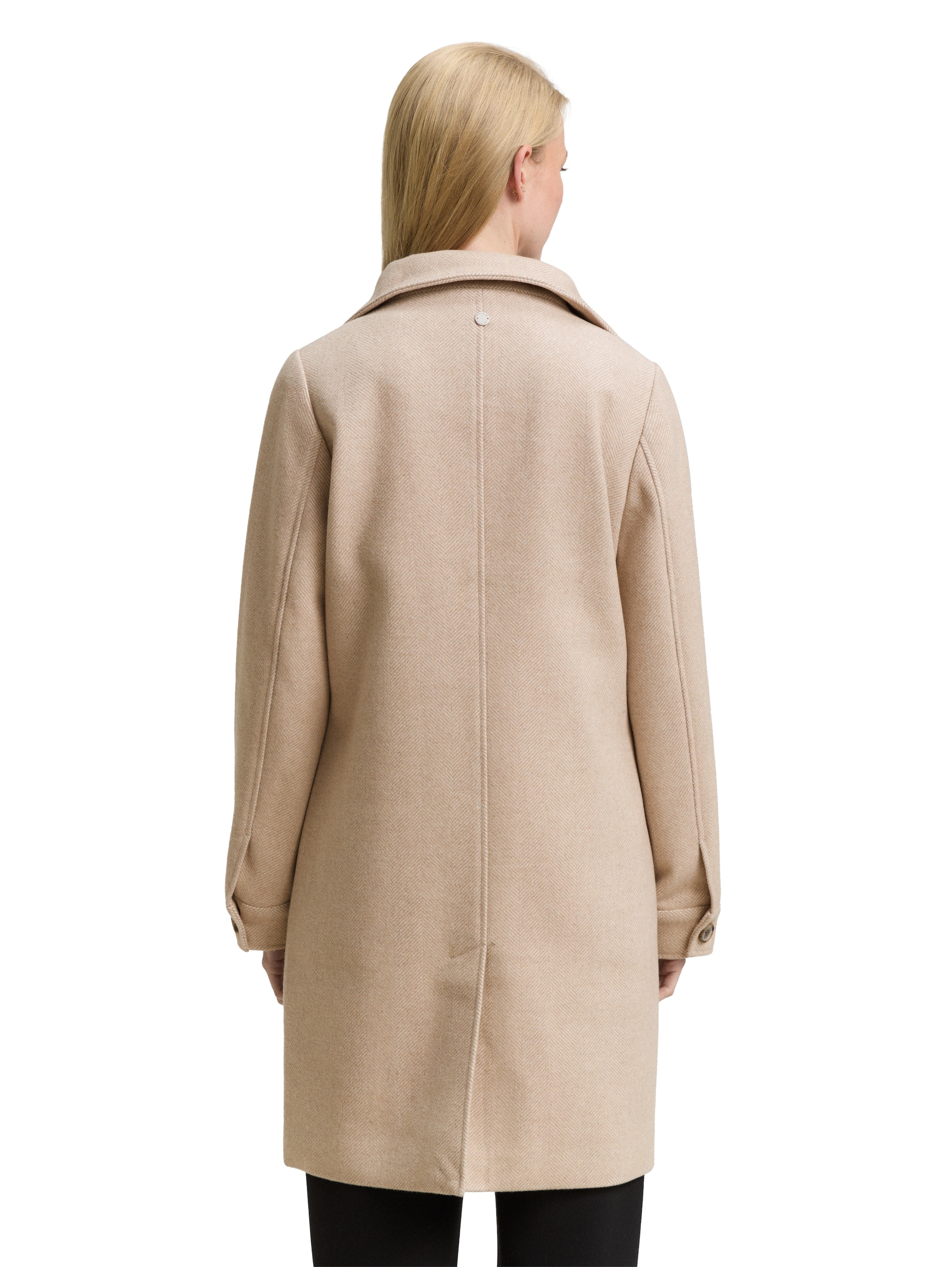 TOM TAILOR Manteau en laine mit Knopfleiste und Stehkragen