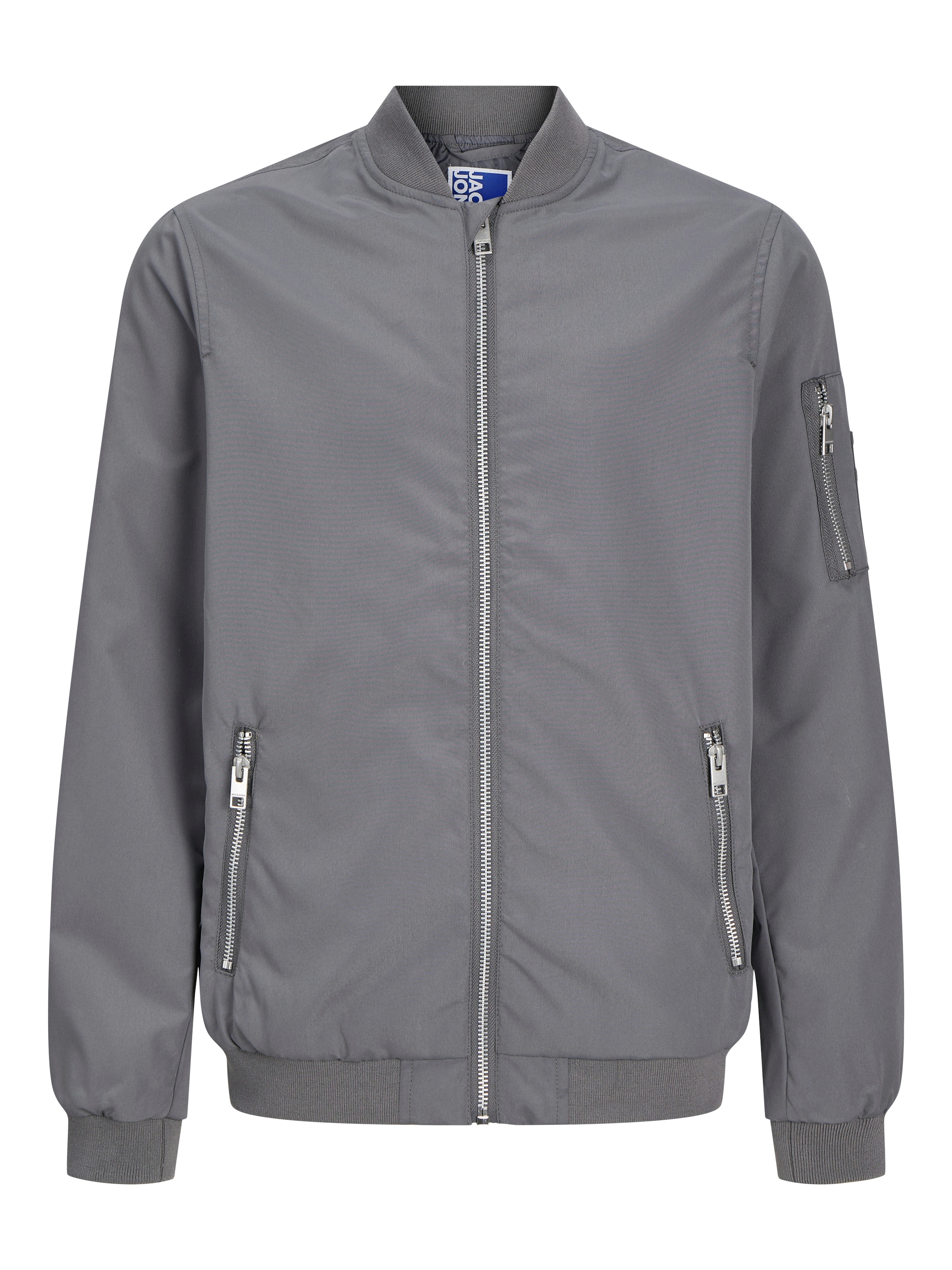 Jack & Jones Junior Bomberjacke »JJERUSH windabweisend und pflegeleicht«, ohne Kapuze, unifarben, modisch, regular fit, Web, Stehkragen
