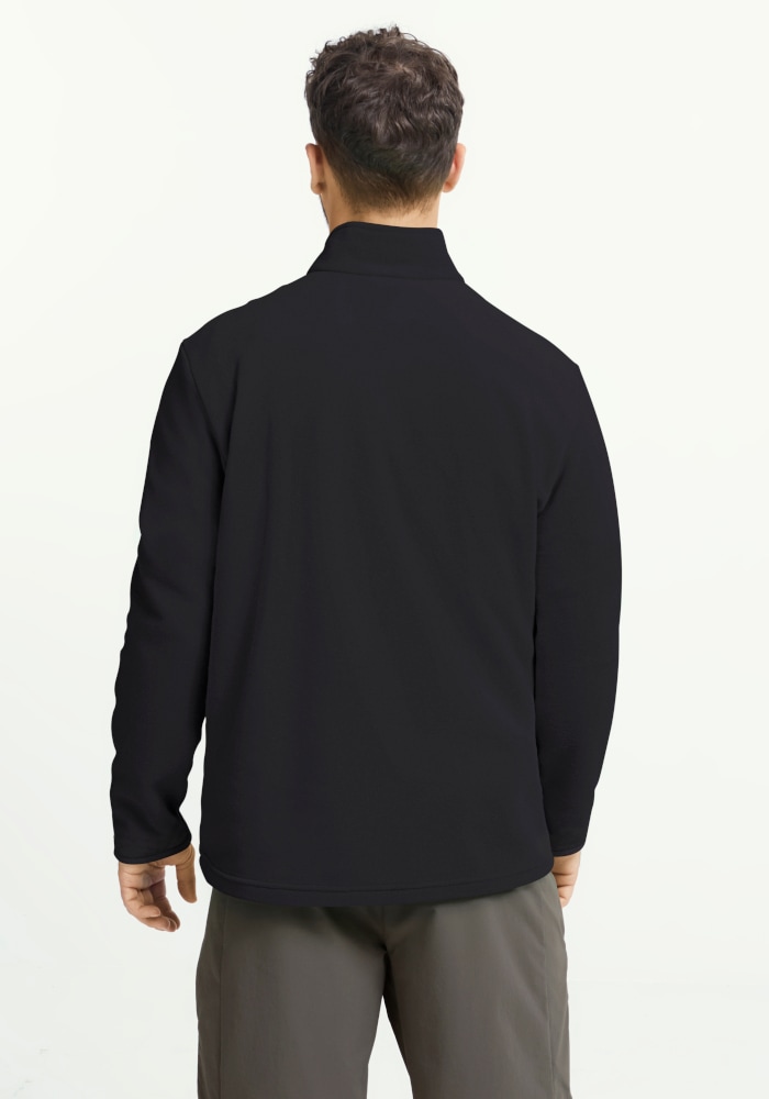 Jack Wolfskin Pull en polaire »TAUNUS 100 HZ M«, avec fermeture éclair, déperlant, coupe-vent, respirant
