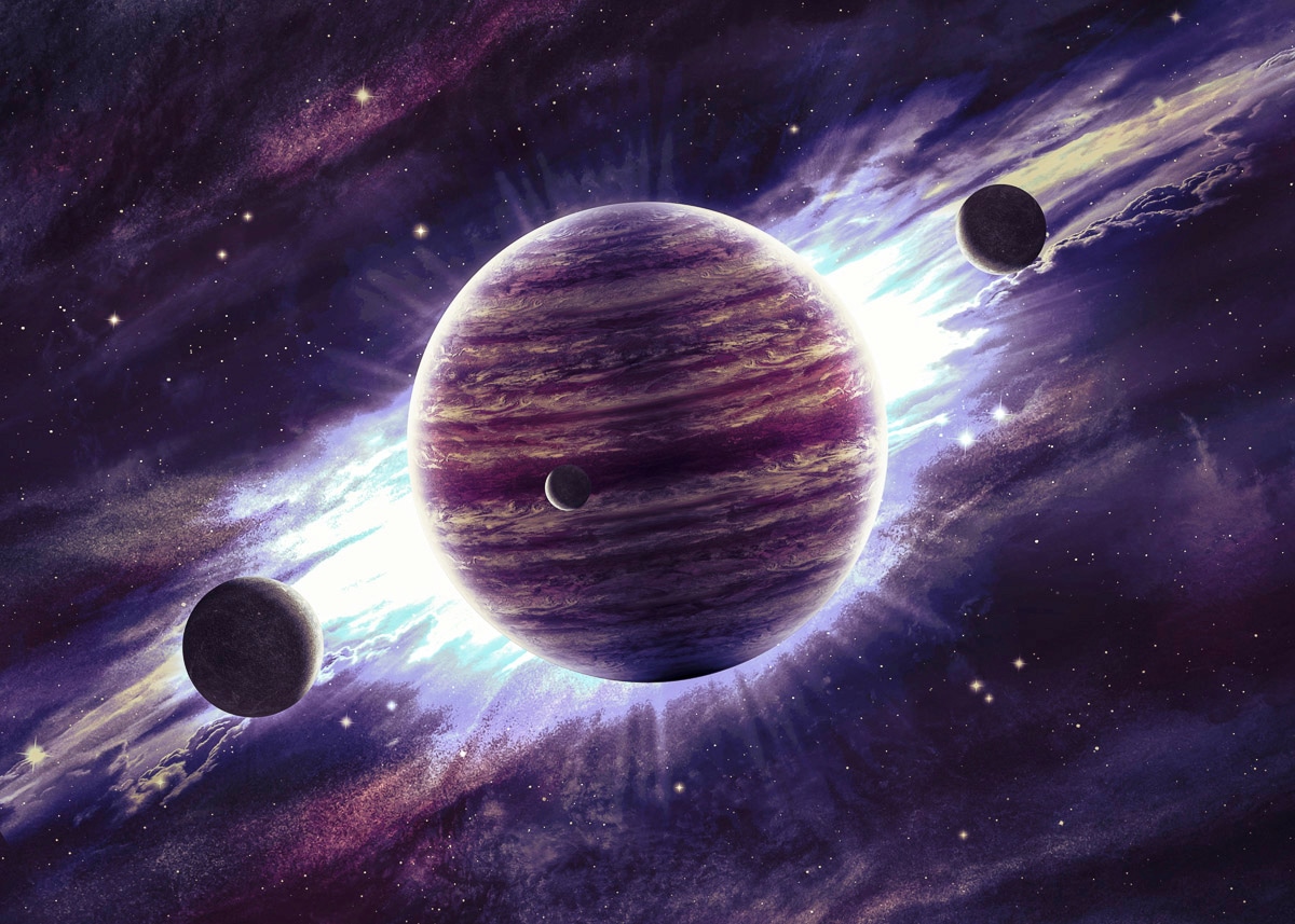 Image of Papermoon Fototapete "Planeten"