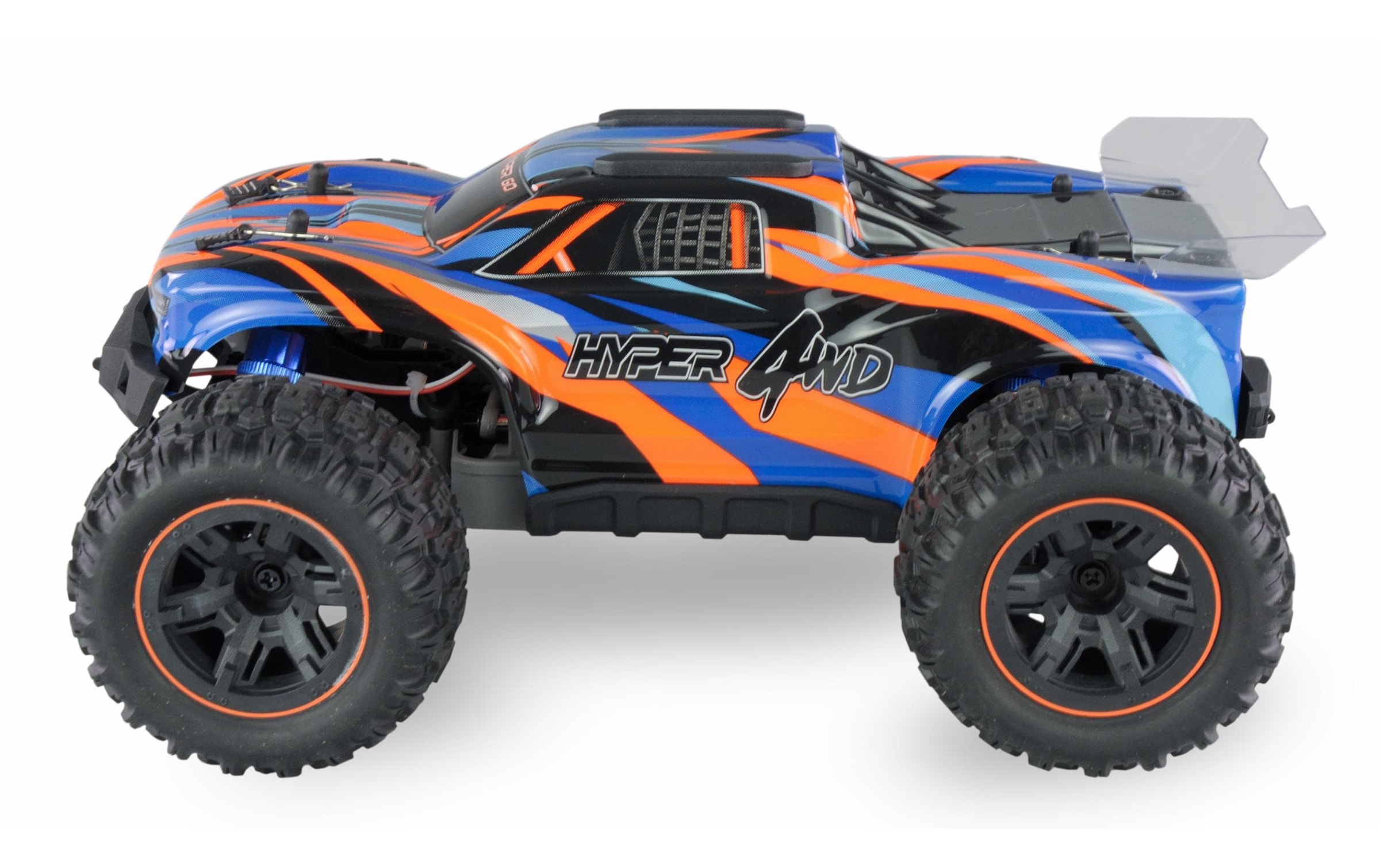 Amewi RC-Auto »Hyper GO Brushed 4WD Blau/Orange RTR«