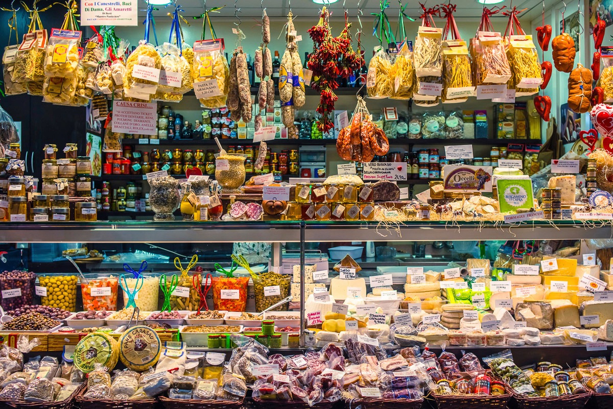 Papermoon Fototapete "Lebensmittel Stand"