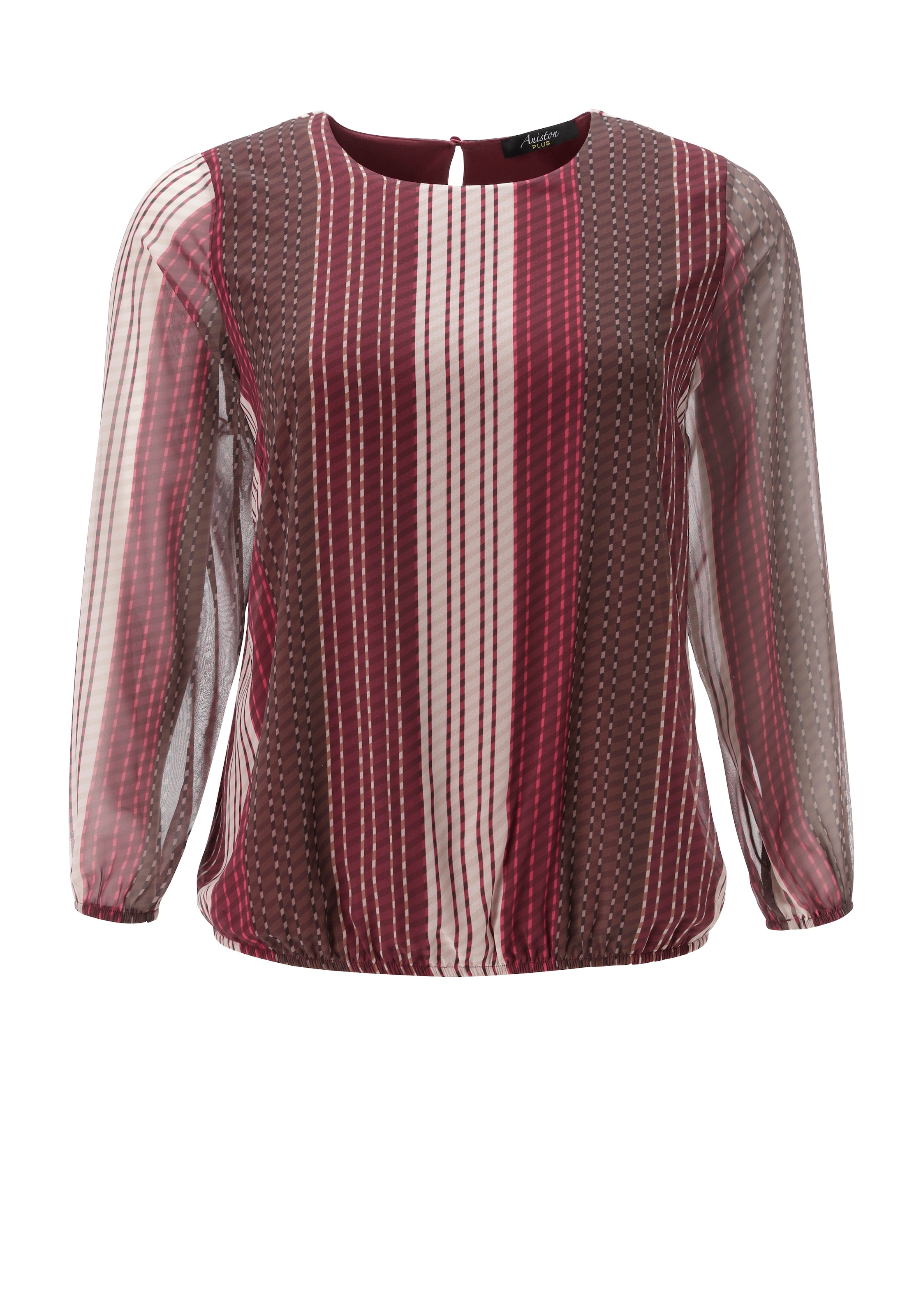 Aniston PLUS Blouse à enfiler avec doublure jersey opaque - NOUVELLE COLLECTION