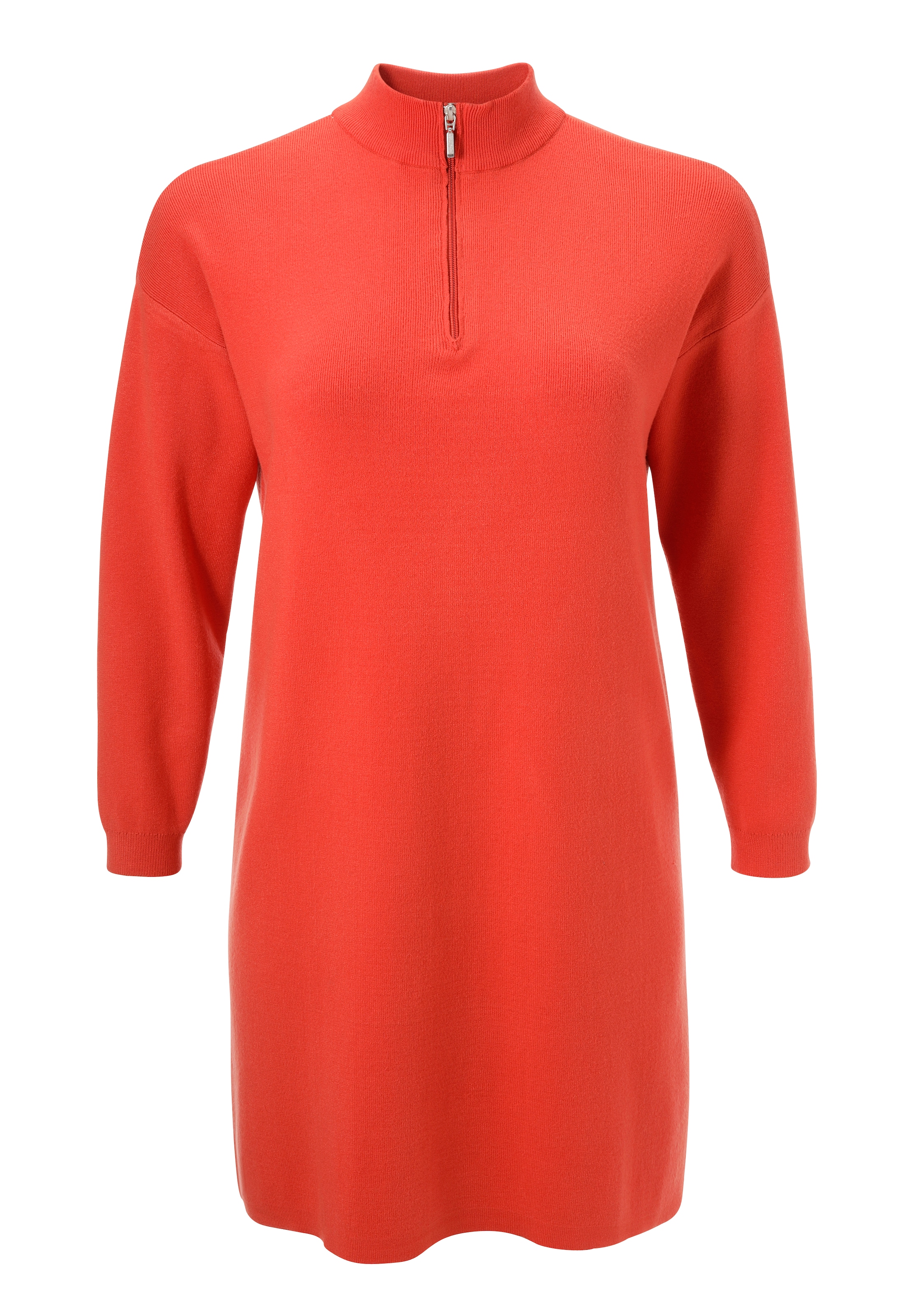 Aniston PLUS Strickkleid, mit Stehkragen und Reissverschluss - NEUE KOLLEKTION