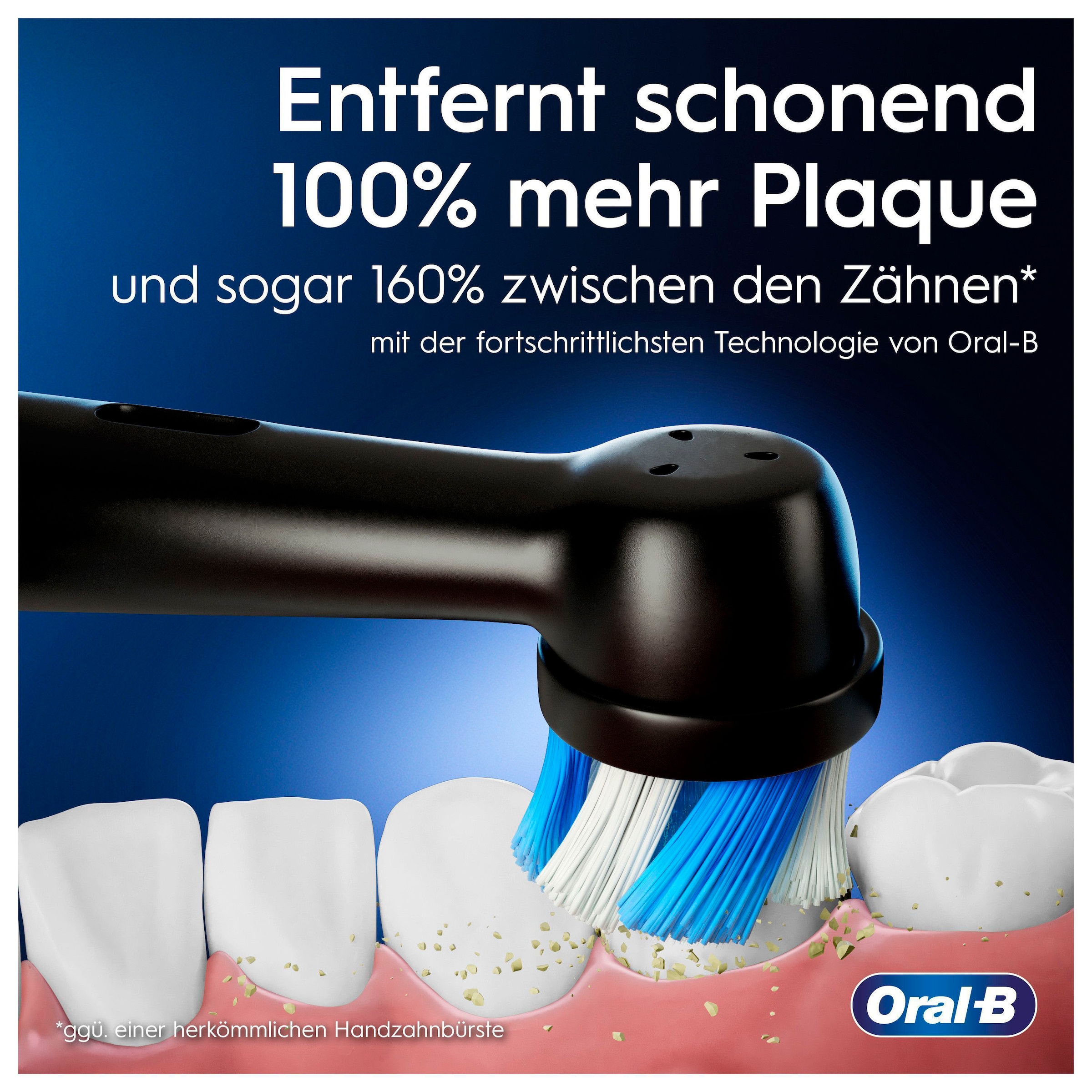 Oral-B Elektrische Zahnbürste »iO 5 Duopack«, 2 St. Aufsteckbürsten, mit Magnet-Technologie, LED-Anzeige, 5 Putzmodi, Reiseetui