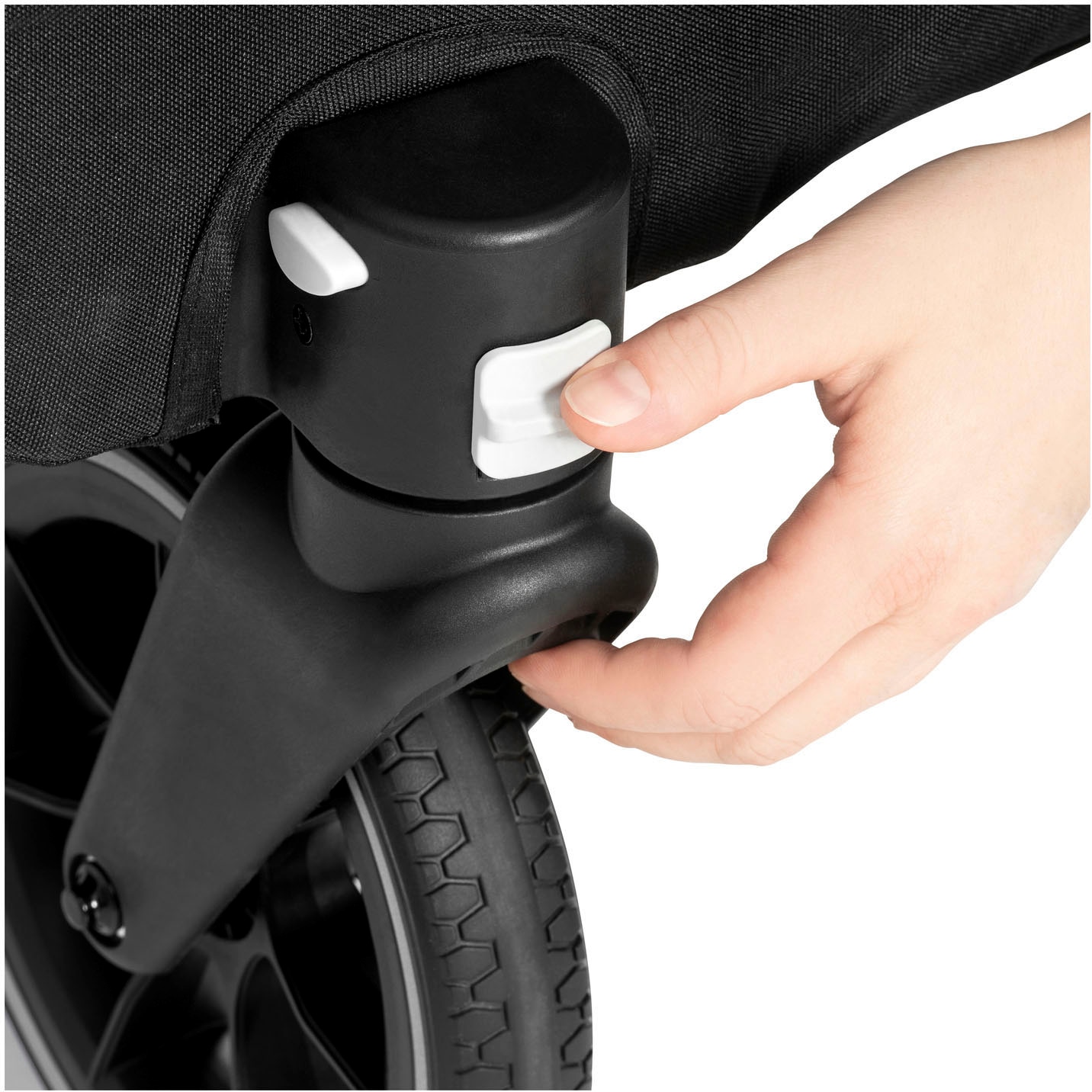 Hauck Fahrradkinderanhänger »2in1 Bike Trailer und Buggy Dryk Duo, melange grey« für 2 Kinder; inklusive Deichsel