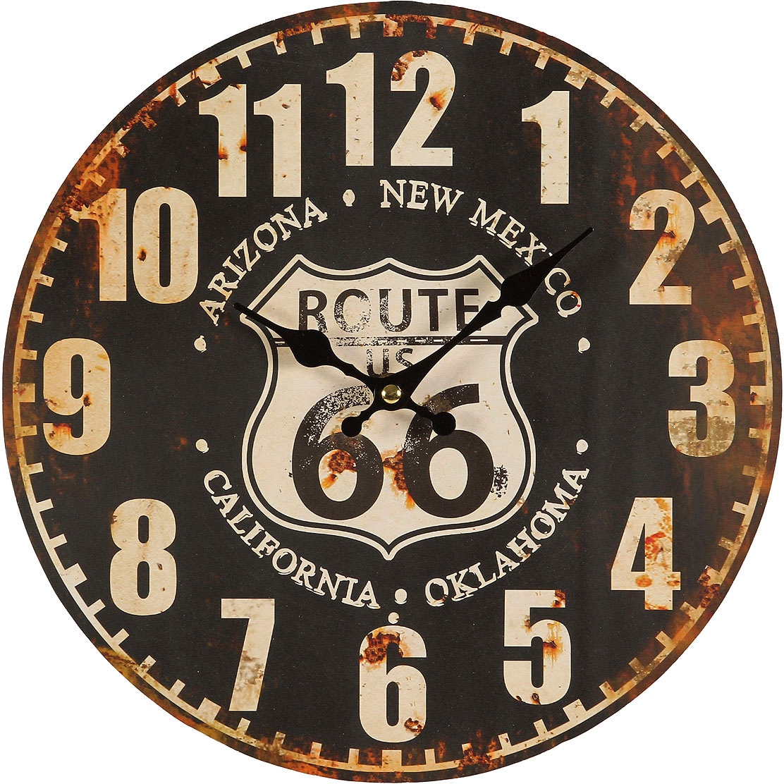 Image of Ambiente Haus Wanduhr »Route 66 Wanduhr 28cm« bei Ackermann Versand Schweiz