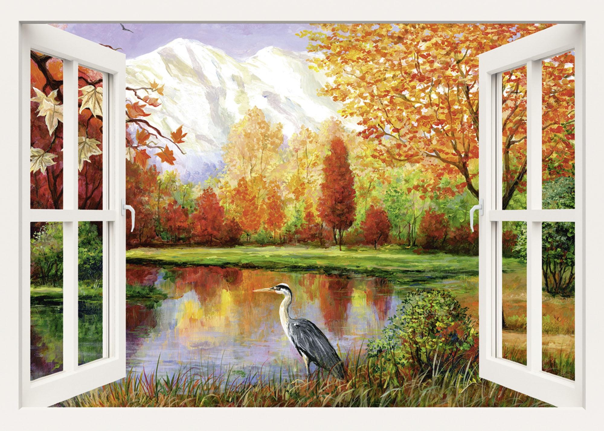 Image of Home affaire Leinwandbild »S., A.: Herbst am See«, 100/70 cm bei Ackermann Versand Schweiz