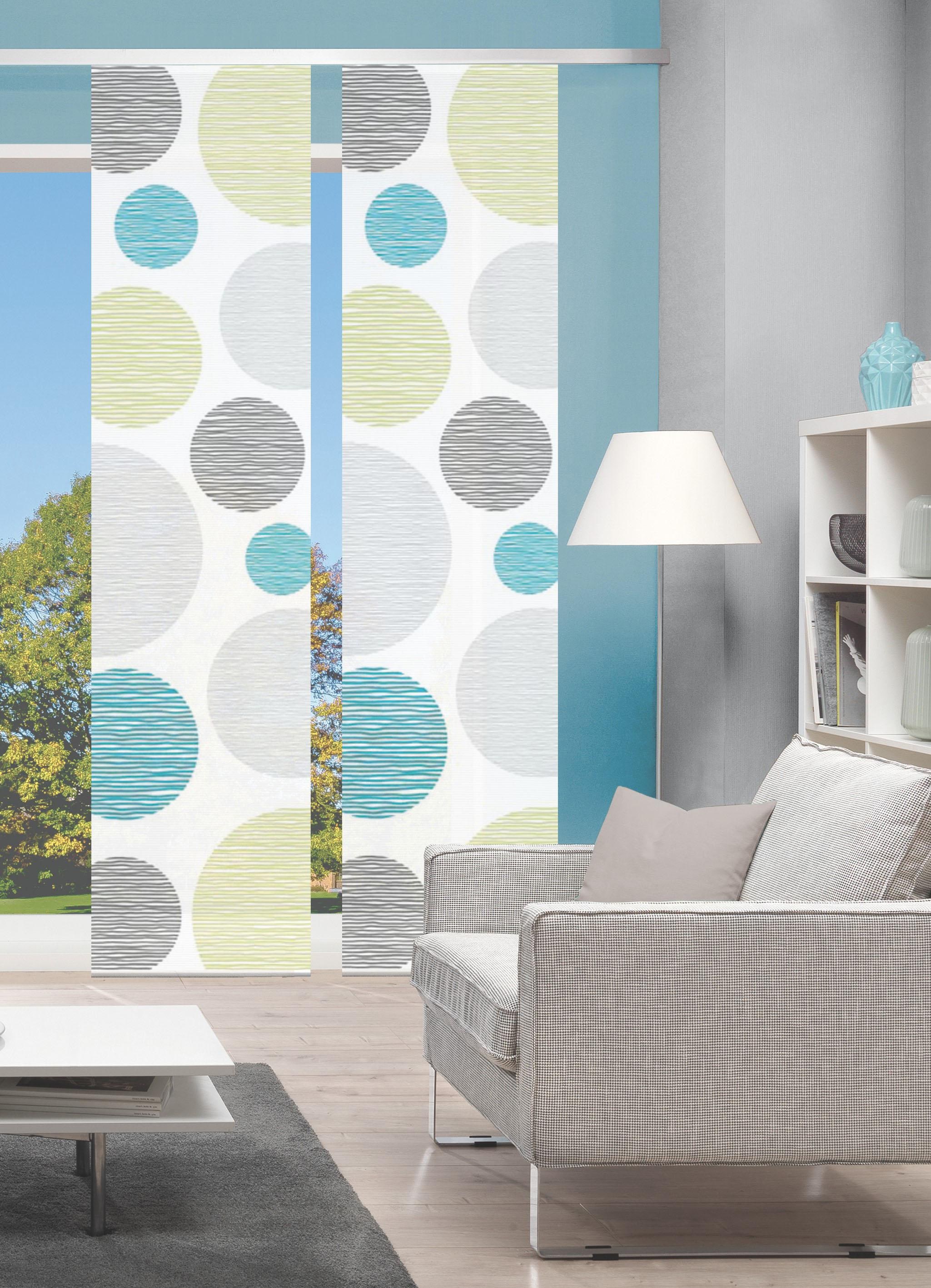 Vision S Rideau coulissant »2ER SET BORDEN« Support de panneau 2 cuis tlg. HxB: 260x60, Schiebevorhang 2er Set Digitaldruck