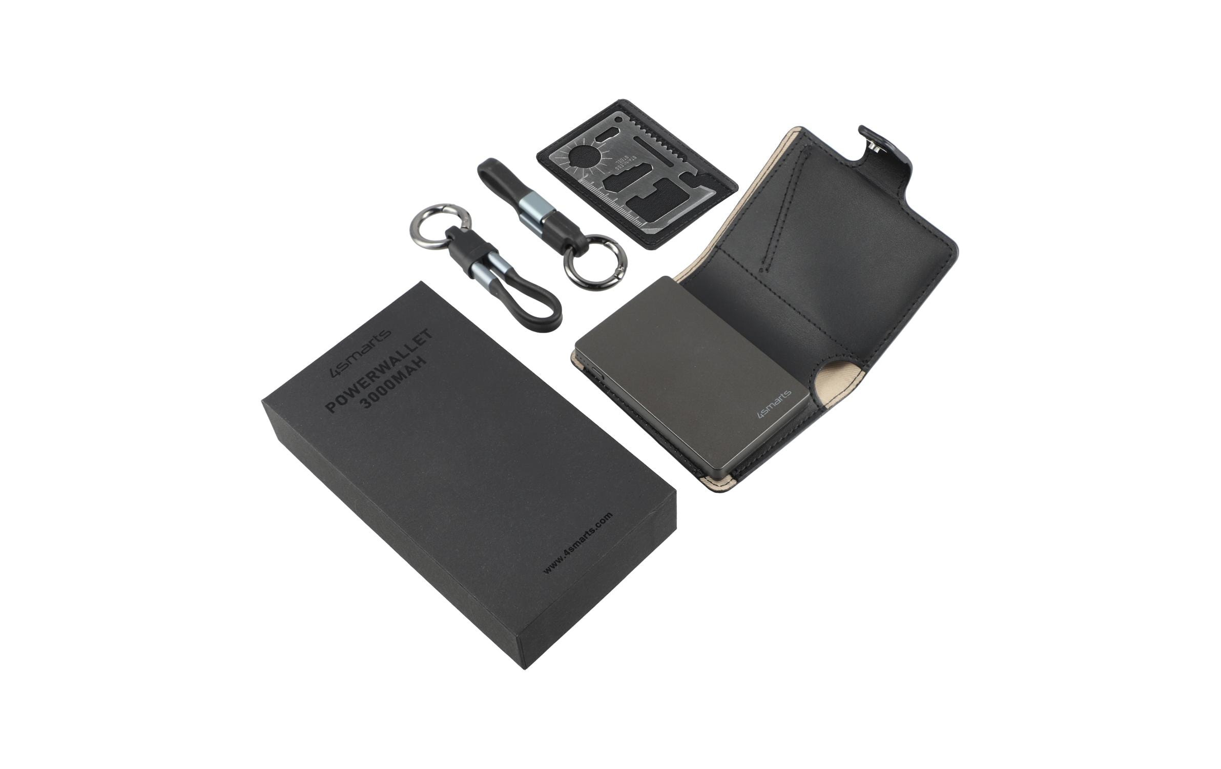 4smarts Powerbank »PowrWallet 3000 mAh«, 3000 mAh