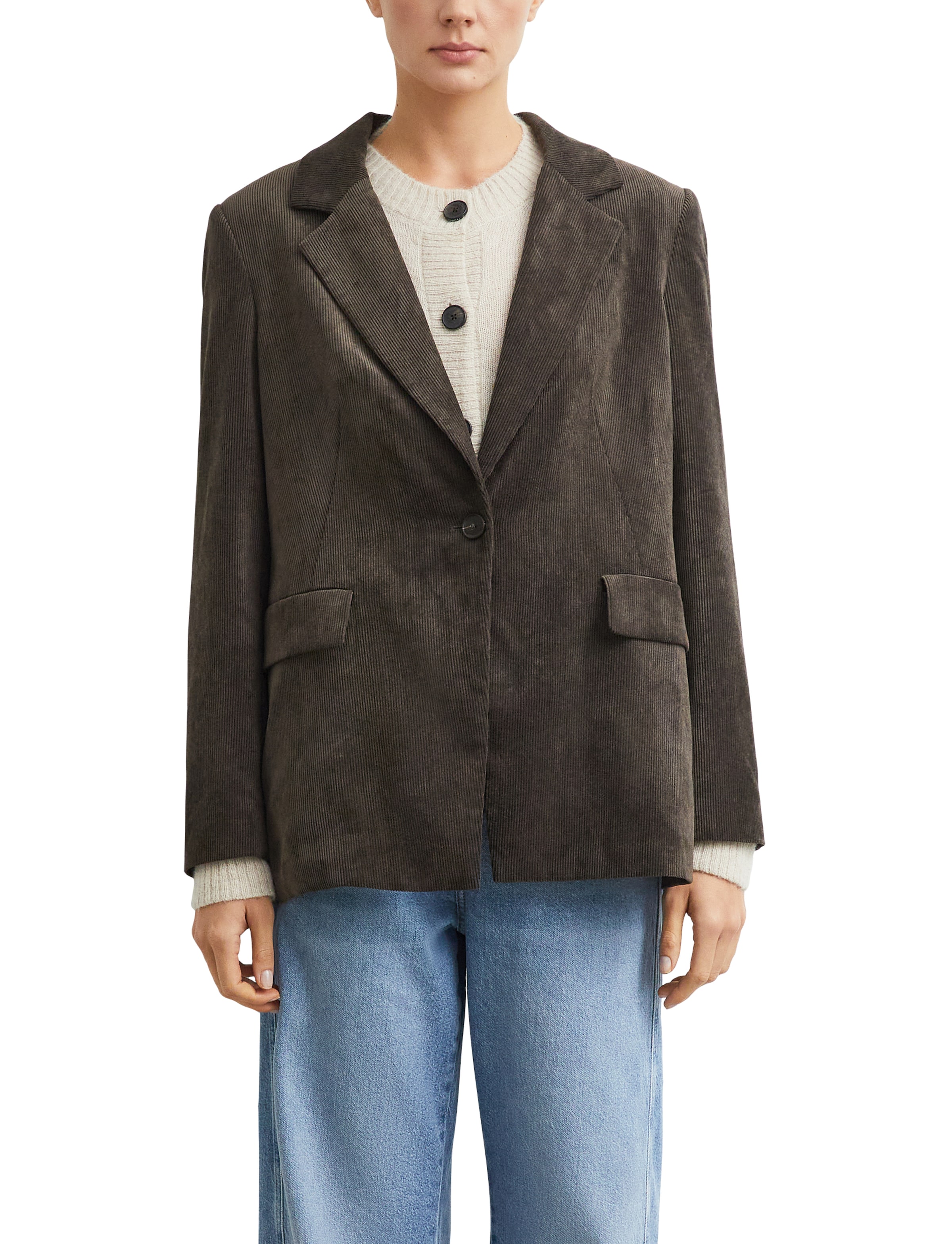 Image of Comma Jackenblazer Cordblazer, Pattentaschen, mit Elasthan