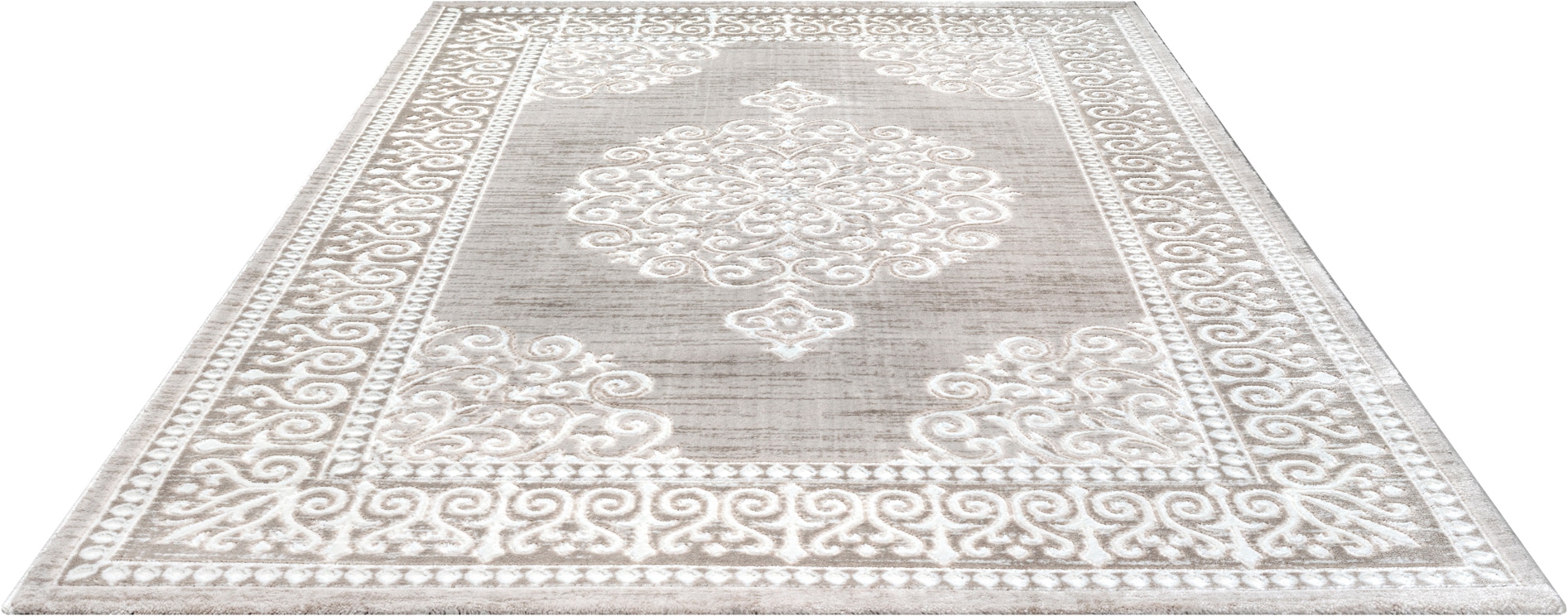 Sanat Tapis »Harmony 3204 , auch als Läufer und rund« Rectangulaire 12 mm Höhe Wohnzimmer, Kurzflor, modern,  Orient Optik, Schlafzimmer