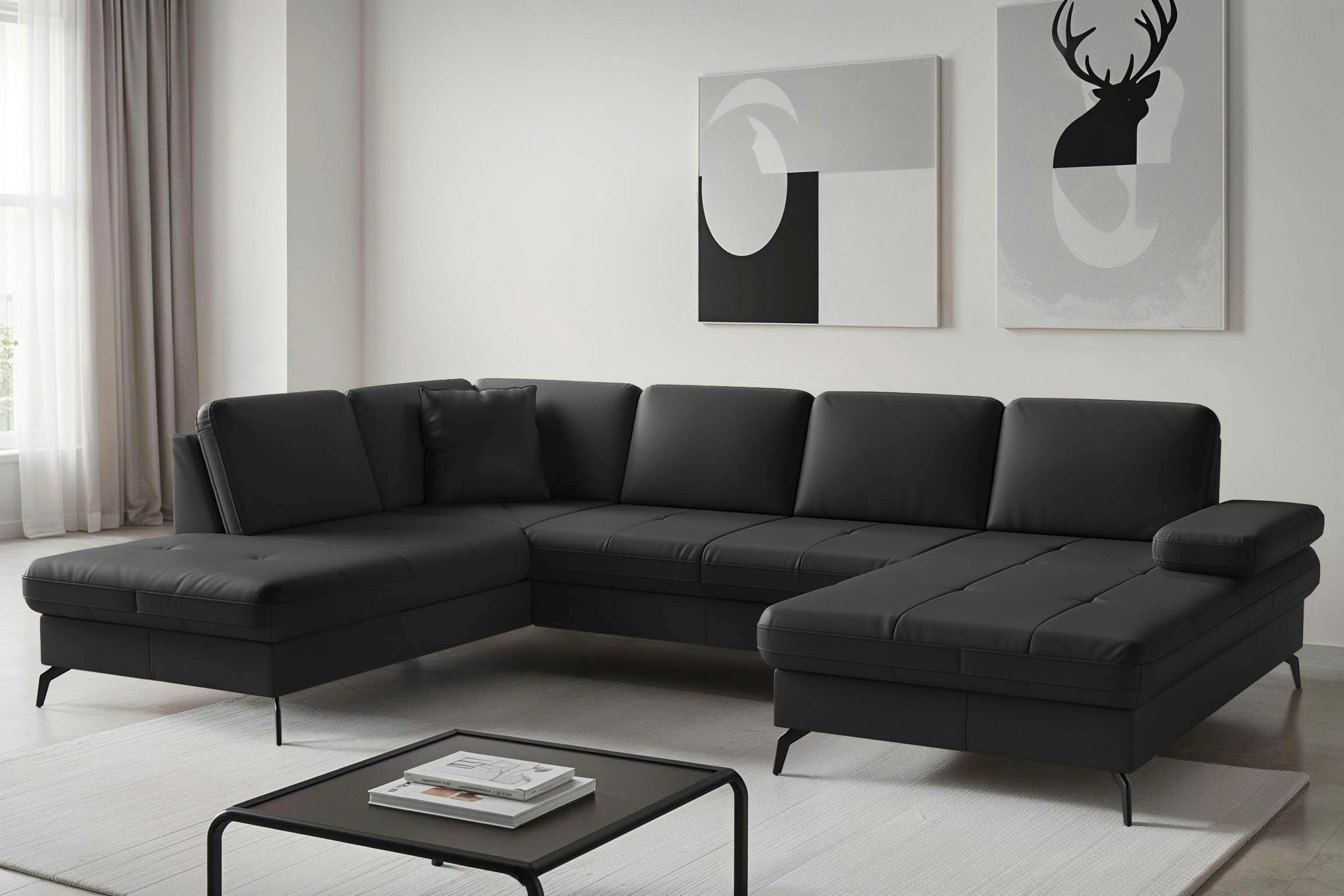 Image of sit&more Wohnlandschaft "Morris Jubi, Breite 300 cm" mit Armteilfunktion, optional mit Bettfunktion
