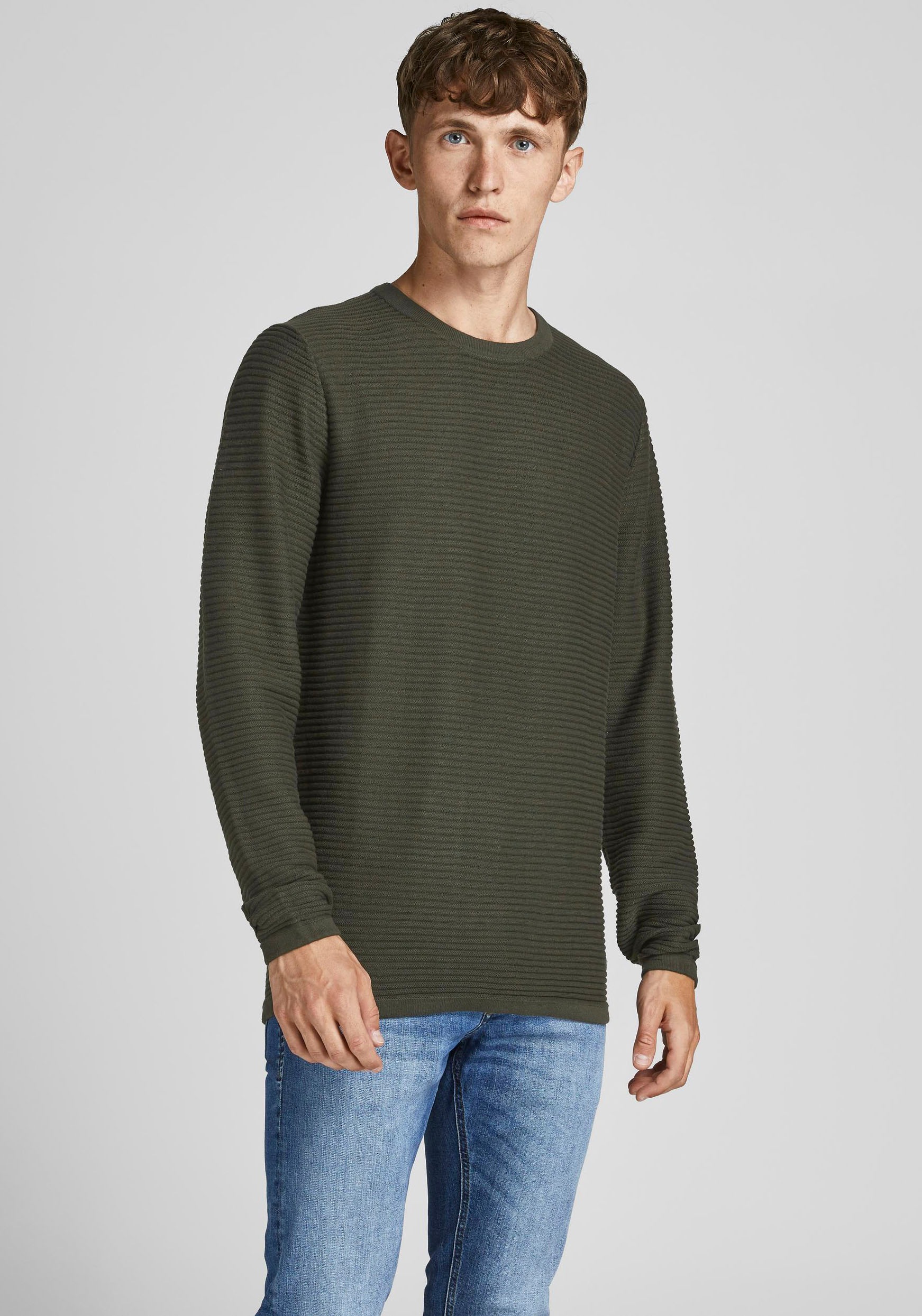 Image of Jack & Jones Rundhalspullover »IND KNIT CREW NECK« bei Ackermann Versand Schweiz