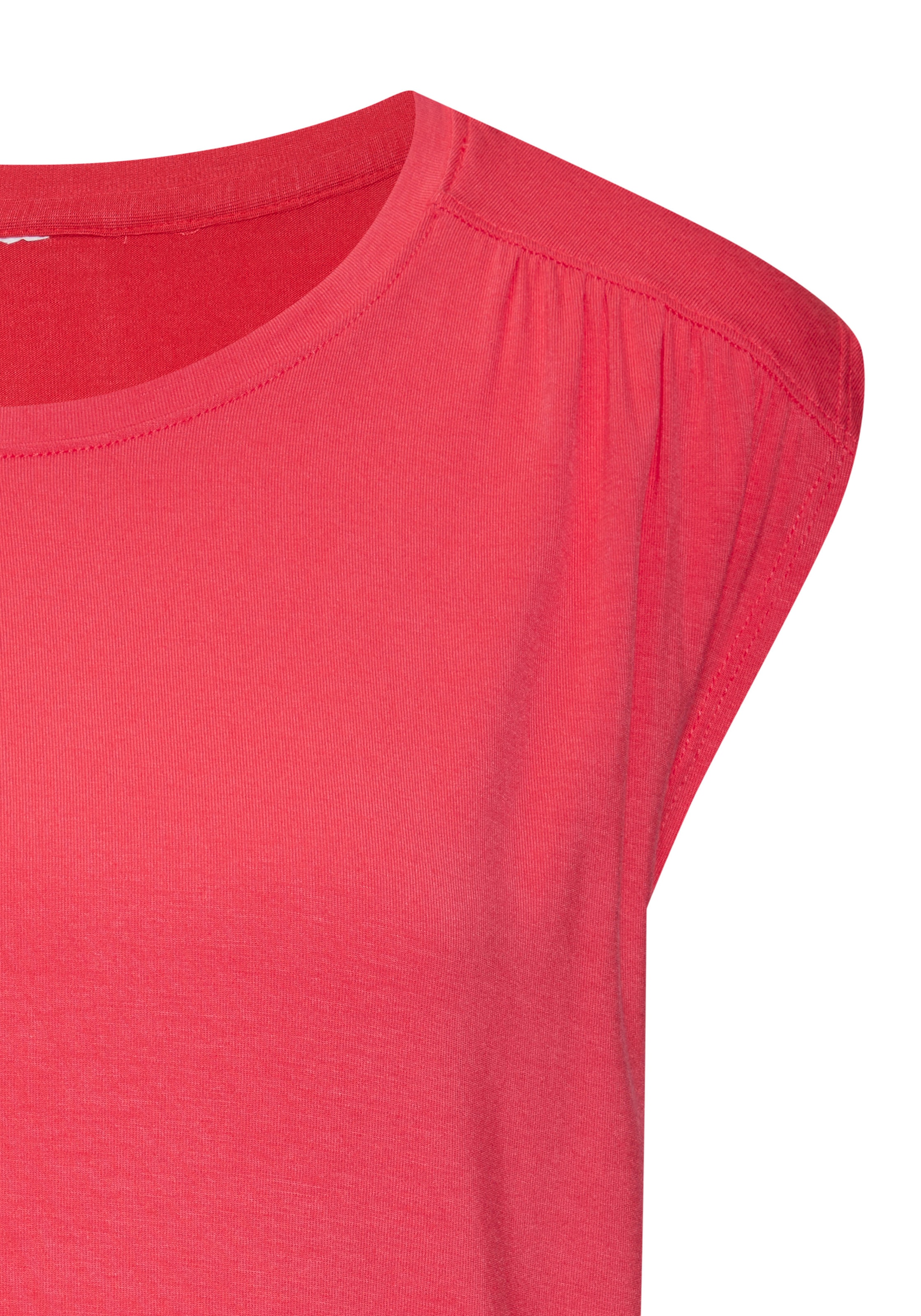LASCANA Shirttop »mit dekorativer Schulterraffung«, aus weichem Viskose-Stretch