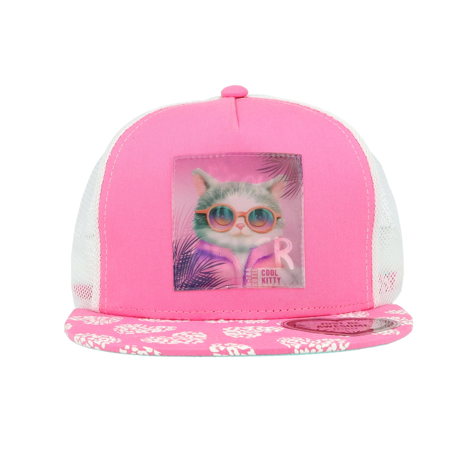 MAXIMO Casquette de baseball 1 cuis Pink, Katze, Trucker-Cap, Mesh, Snapback, flaches Schild, Mädchen
