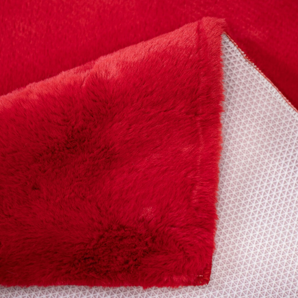 Carpet City Badematte »Topia Mats,  Badteppich uni« Höhe 14 mm rutschhemmend beschichtet strapazierfähig Hochflor, Kaninchen Haptik, Polyester, Badezimmerteppich, waschbar