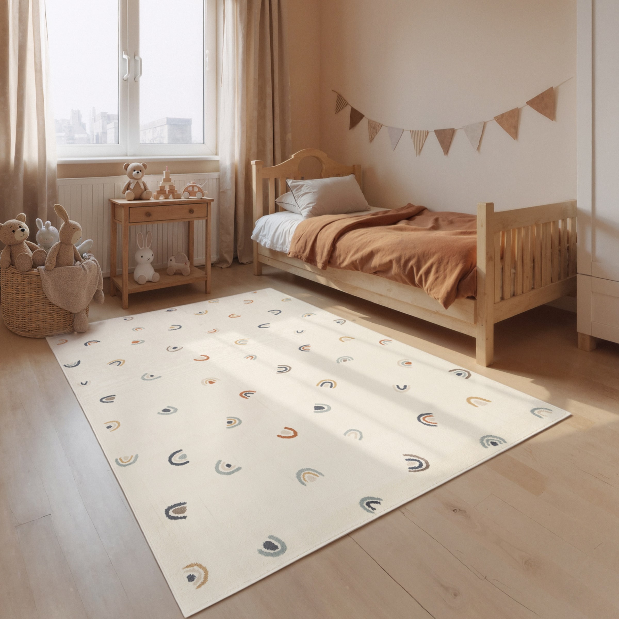 Image of HANSE Home Kinderteppich "Ravi" rechteckig 10 mm Höhe Pflegeleicht, Weich, Kinderzimmer, Spielteppich, Spielunterlage