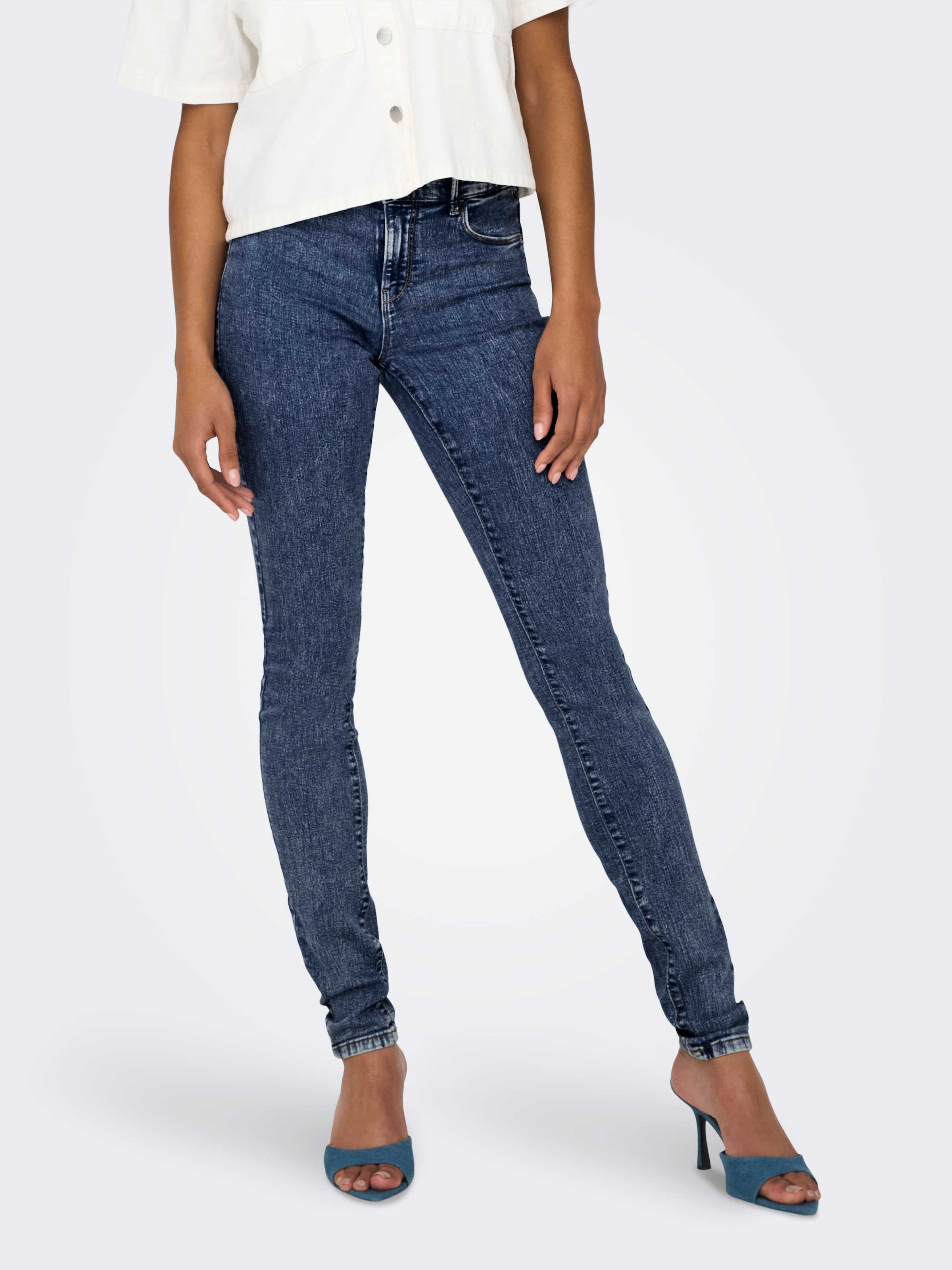 Skinny-fit-Jeans »ONLRAIN REG WAIST SK ACD DNM PIM X«