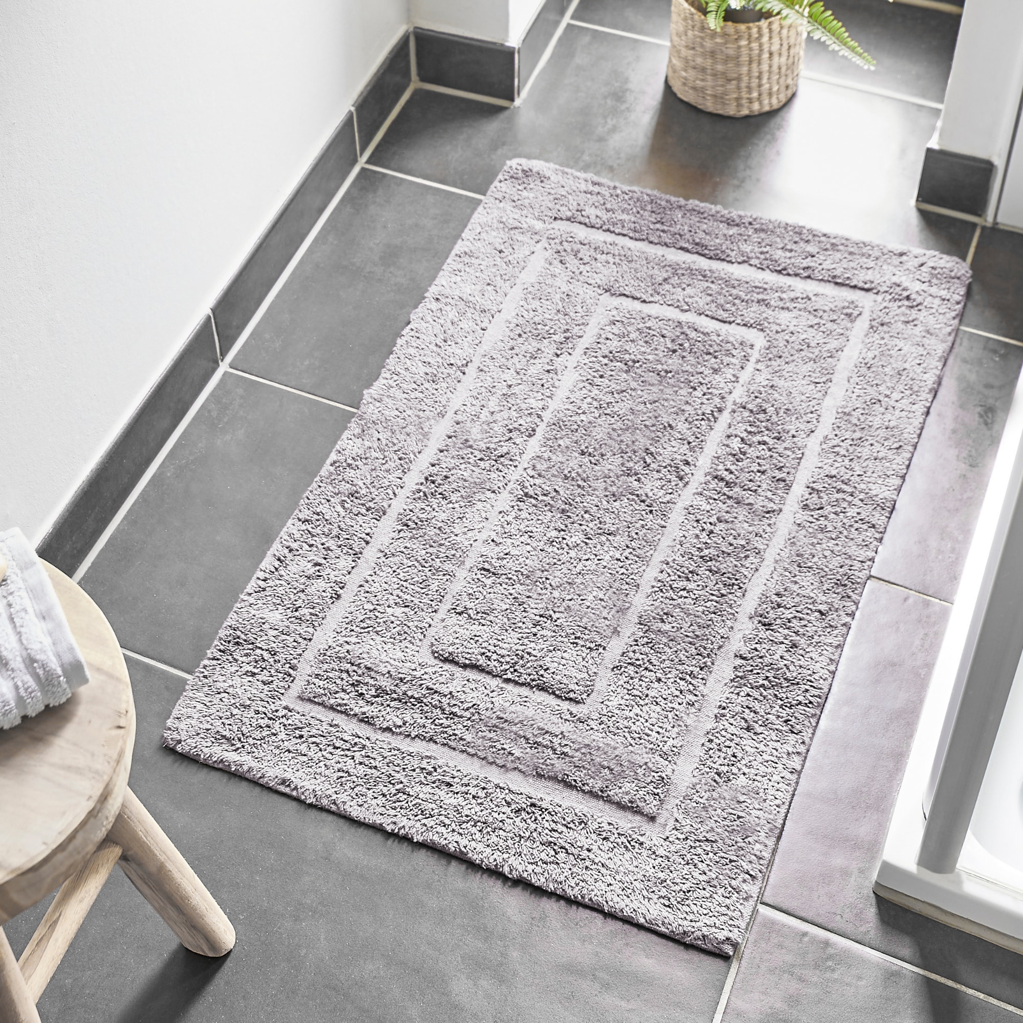 Andiamo Badematte »Havanna, 50x80 cm« Höhe 7,5 mm fussbodenheizungsgeeignet | schnell trocknend Badteppich, Uni Farben, Hoch-Tief Effekt, verschiedene Designs