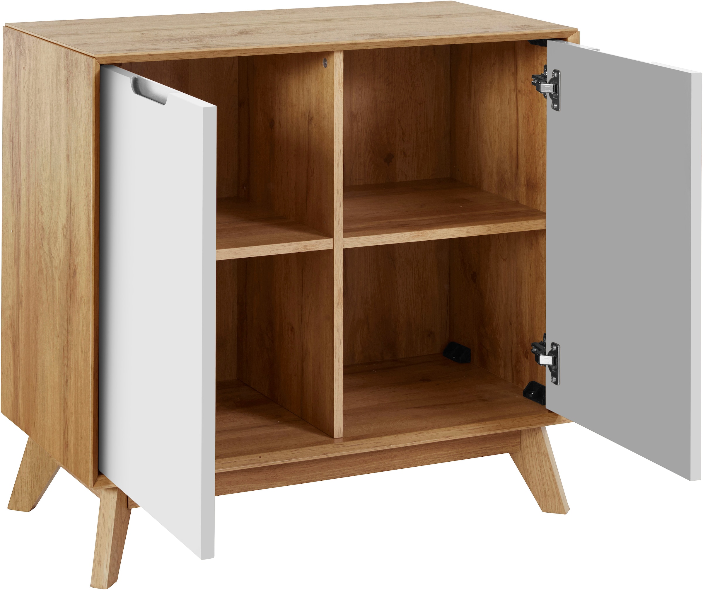 andas Sideboard »Pandrup«, Kommode mit 2 Türen und 2 verstellbare Einlegeböden, B:80 cm, H:75 cm