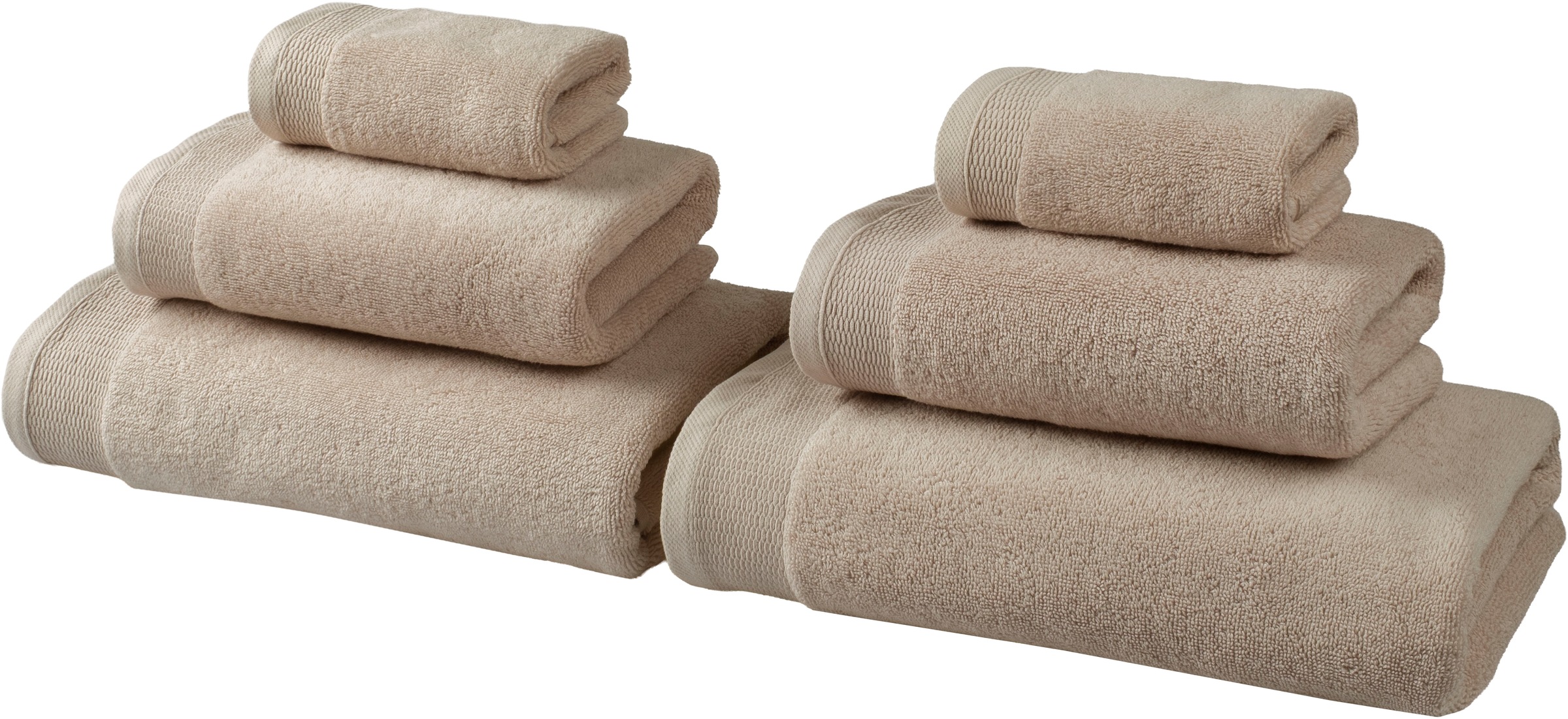 Image of GOODproduct Handtuch Set "Fenya, flauschig und weich, Premium Handtücher, 550 gr/m²" Set 6 Stk. Walkfrottier mit Bordüre, Set, 100% Baumwolle, Hotel-Qualität, 5 Jahre Garantie