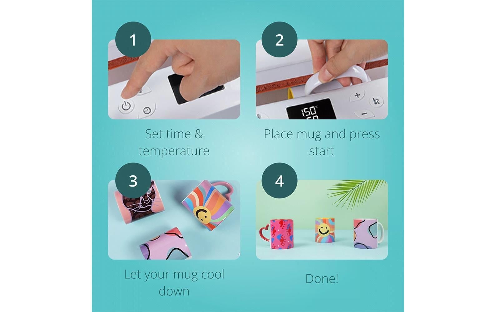 LOKLIK Presse à main »Auto Tumbler« Heizplattengrösse: 32,5 x 27,8 cm