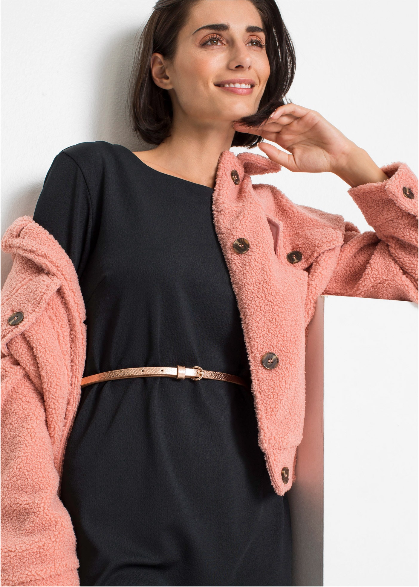 bonprix Ceinture de hanche 3 cuis aus Polyurethan, in Metallic-Optik, femininer Stil