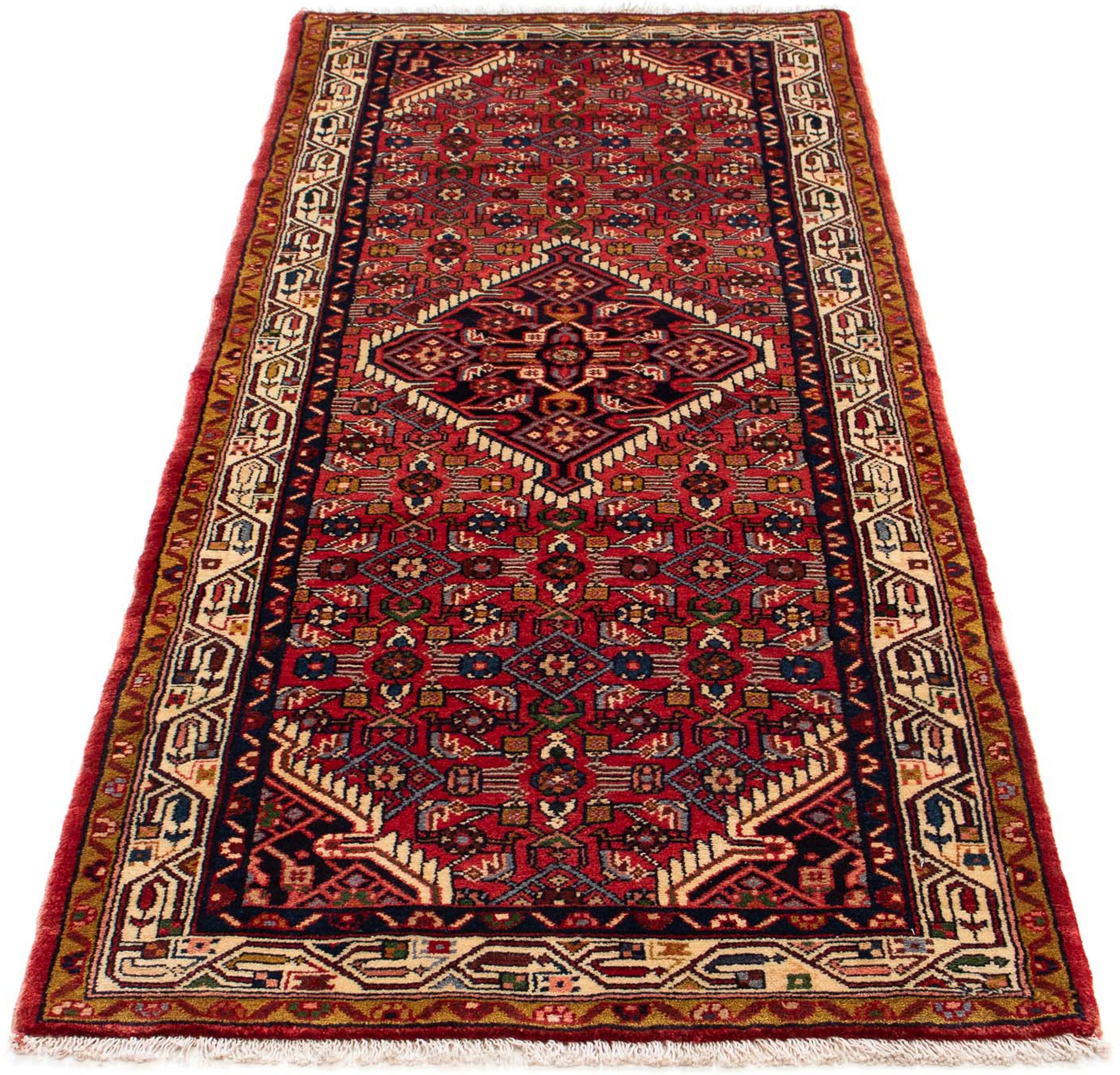 Image of morgenland Orientteppich »Perser - Nomadic - 200 x 78 cm - dunkelrot«, rechteckig, 10 mm Höhe, Wohnzimmer, Handgeknüpft, Einzelstück mit Zertifikat bei Ackermann Versand Schweiz