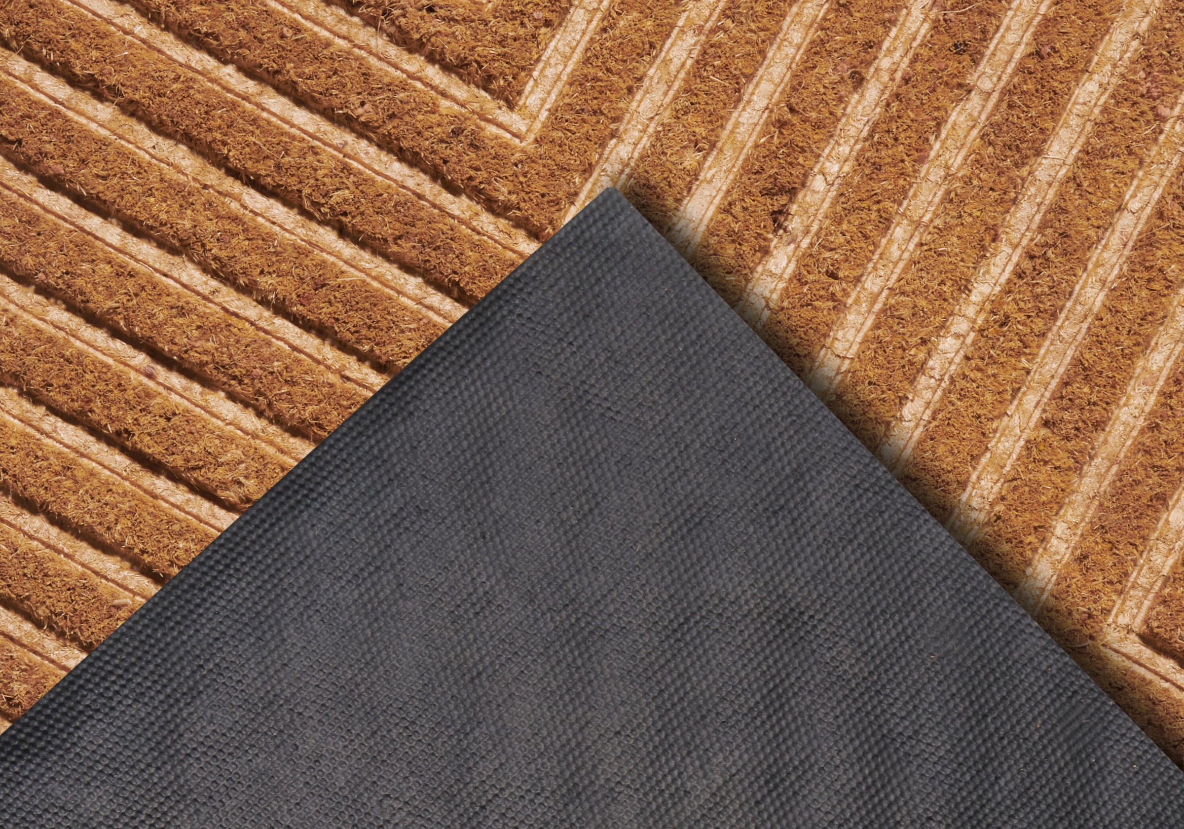 HANSE Home Fussmatte »Mix Mats Kokos Geometric, Türmatte«, rechteckig, 15 mm Höhe, Strapazierfähig, pflegeleicht, robust, wetterfest, UV-beständig