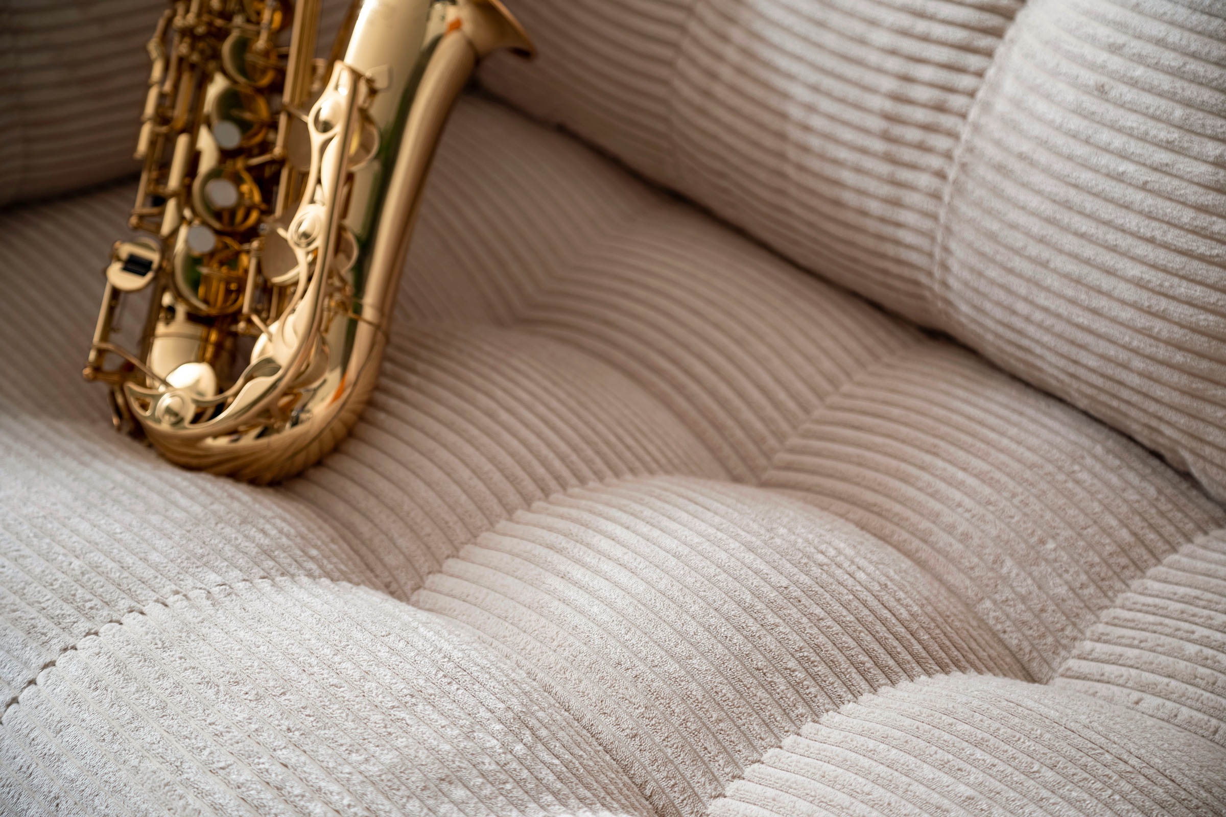 Trends by HG 2-Sitzer »Landau«, in Cord-Stoff mit Metallfuss