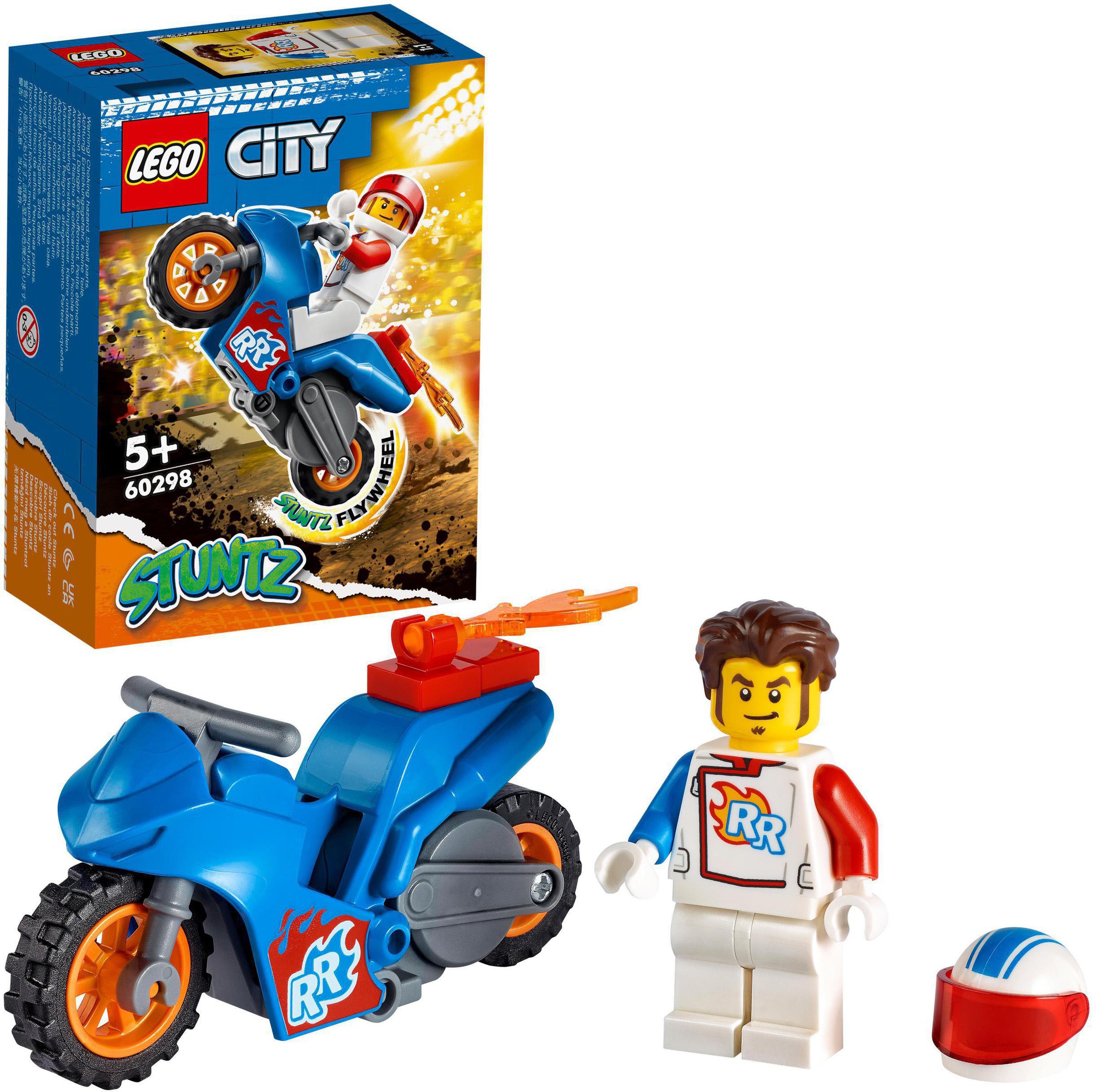 Image of LEGO® Konstruktionsspielsteine »Raketen-Stuntbike (60298), LEGO® City Stuntz«, (14 St.), Made in Europe bei Ackermann Versand Schweiz